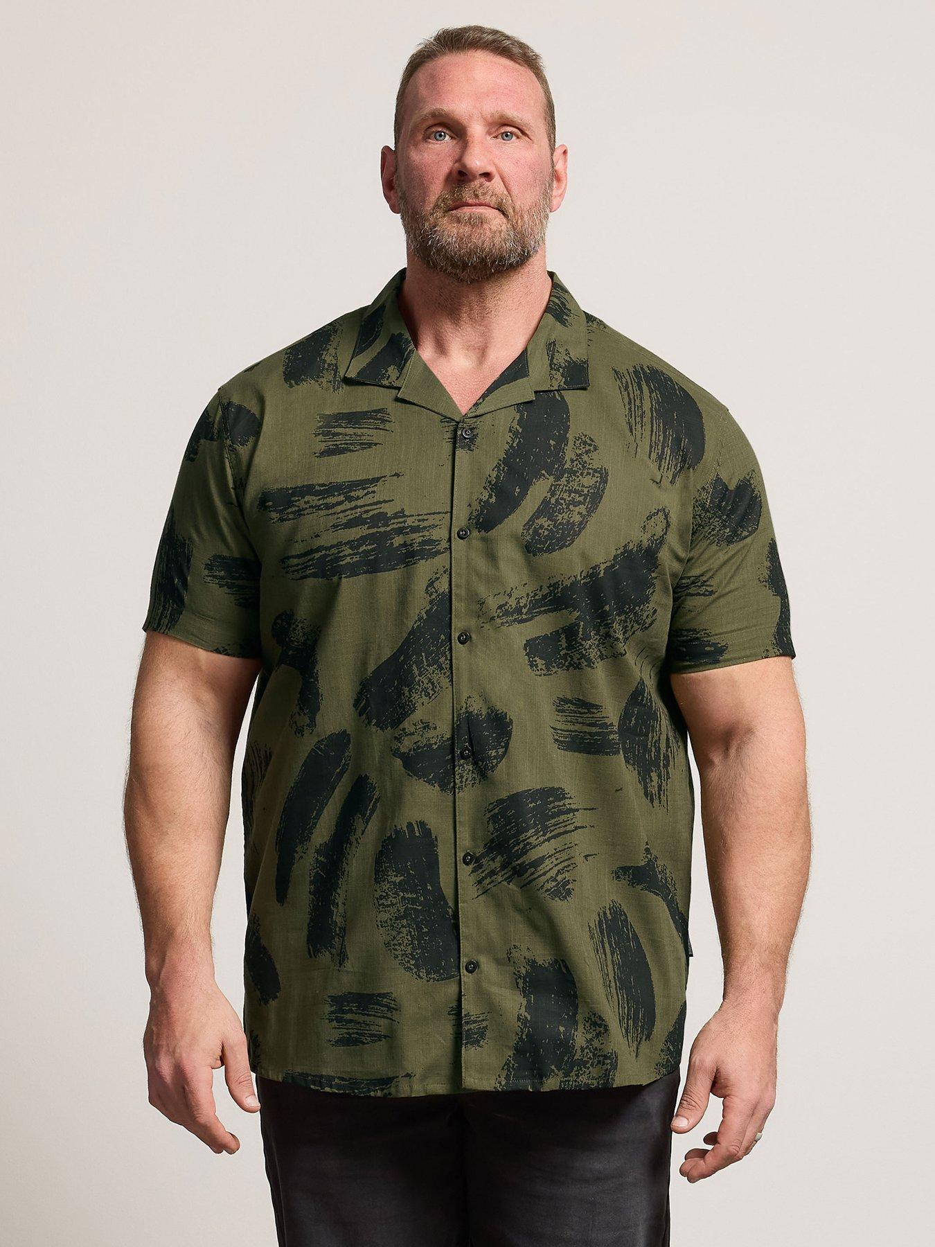 badrhino-brushstroke-short-sleeve-shirt-green