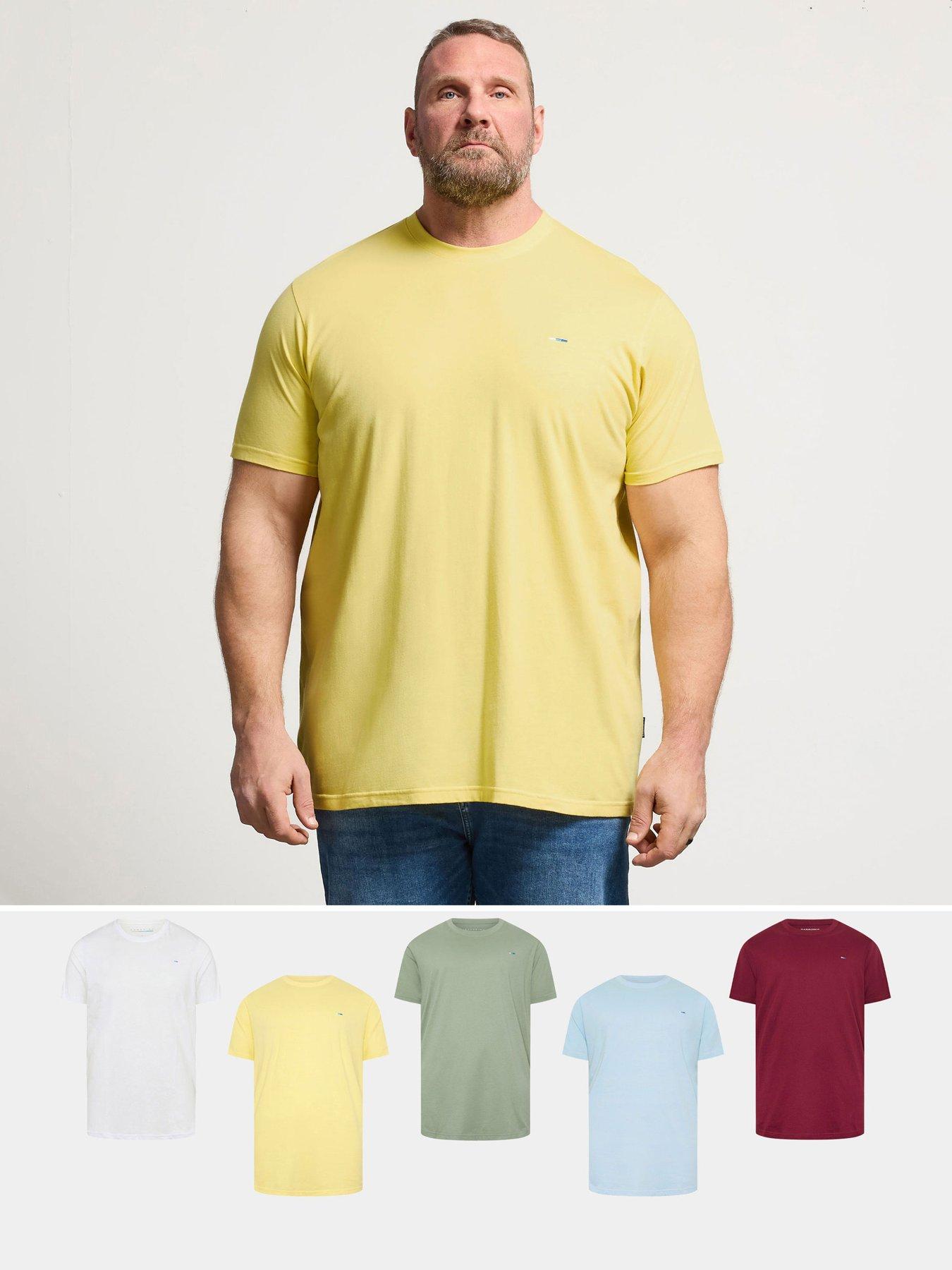 front image of badrhino-5-pack-t-shirts-multi