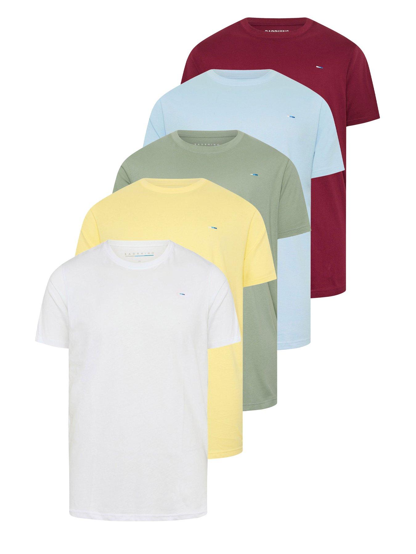  image of badrhino-5-pack-t-shirts-multi