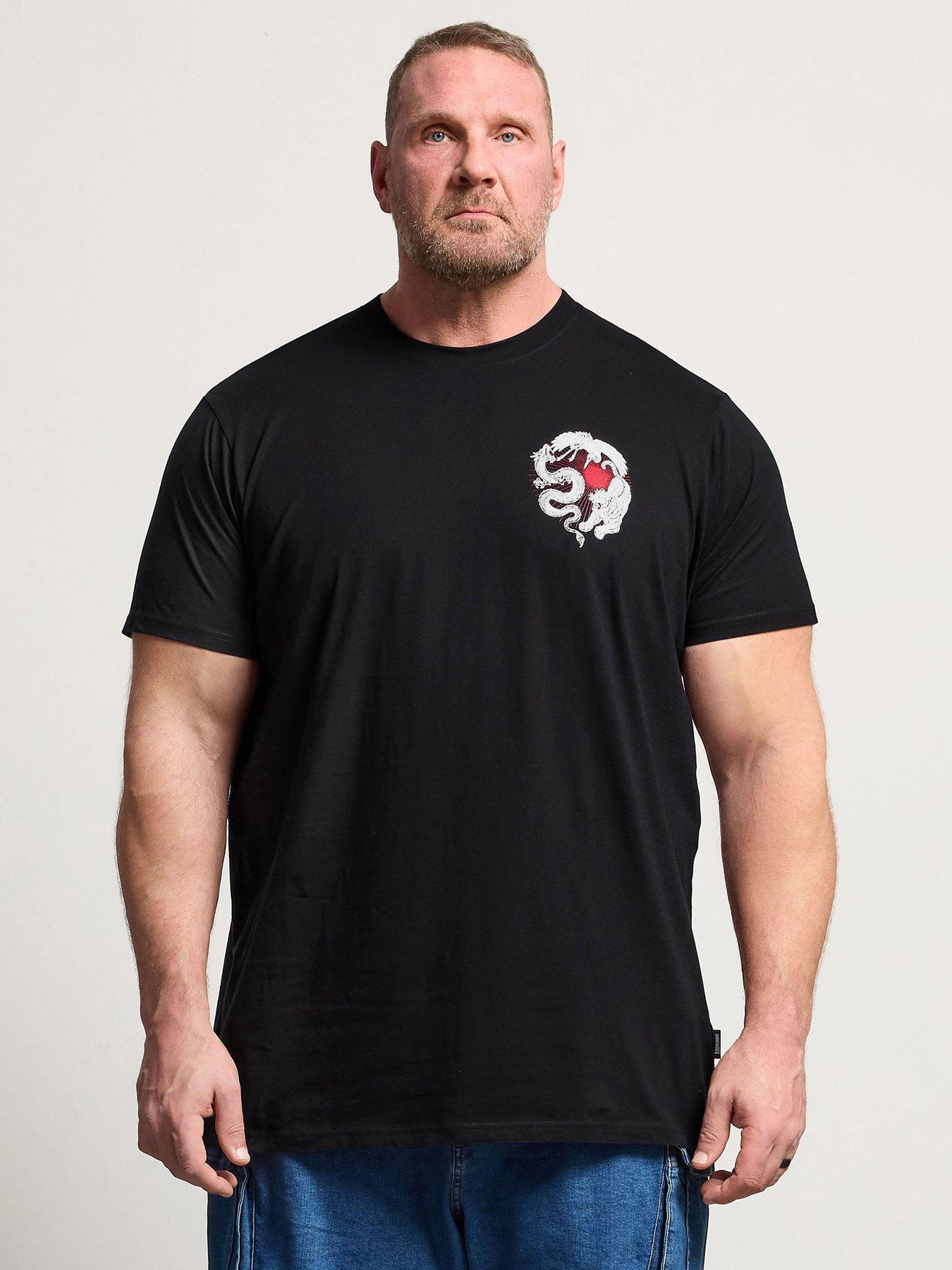 BadRhino Dragon Longline T-Shirt - Black