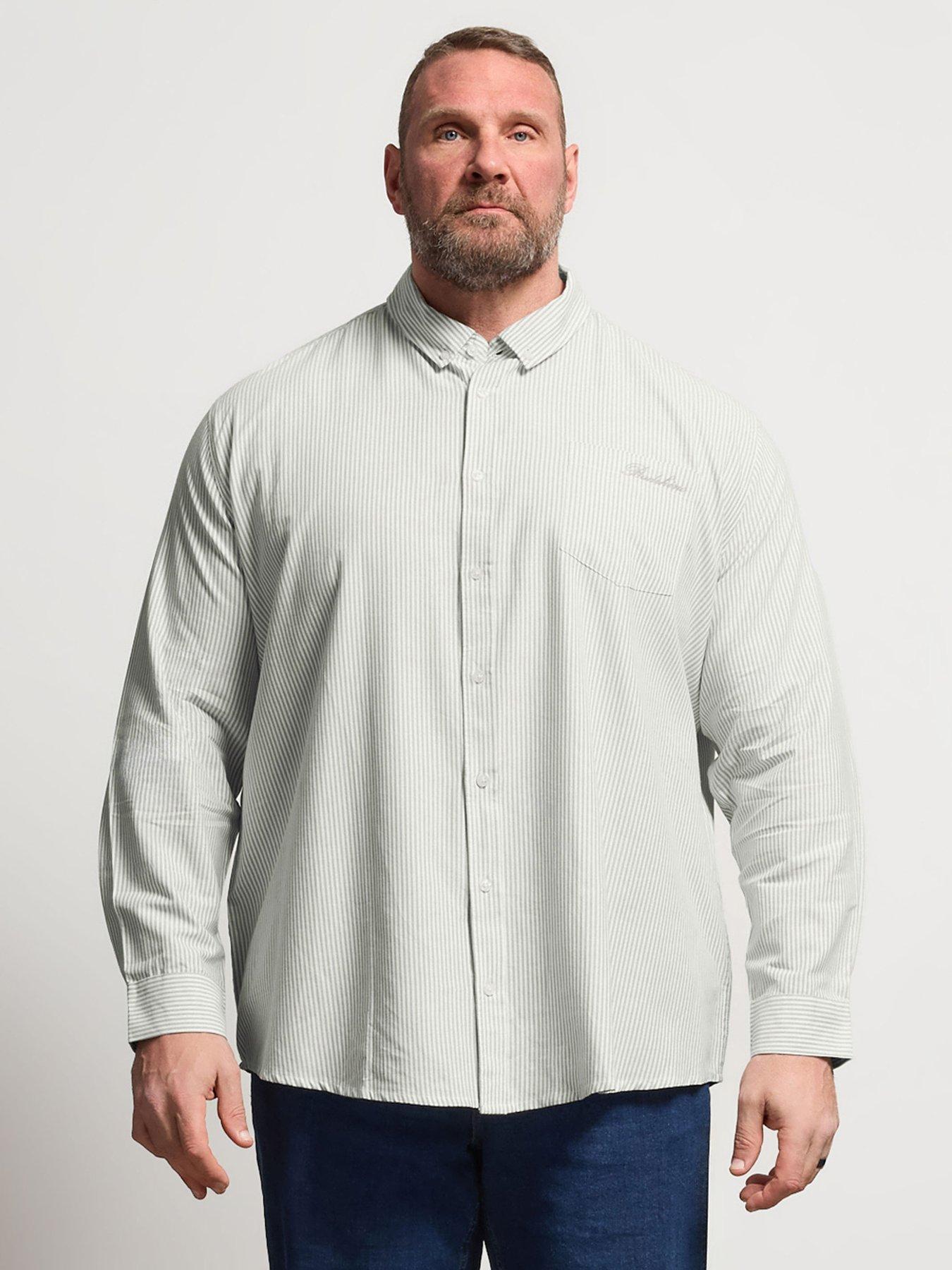 BadRhino Stripe Oxford Long Sleeve Shirt - Green