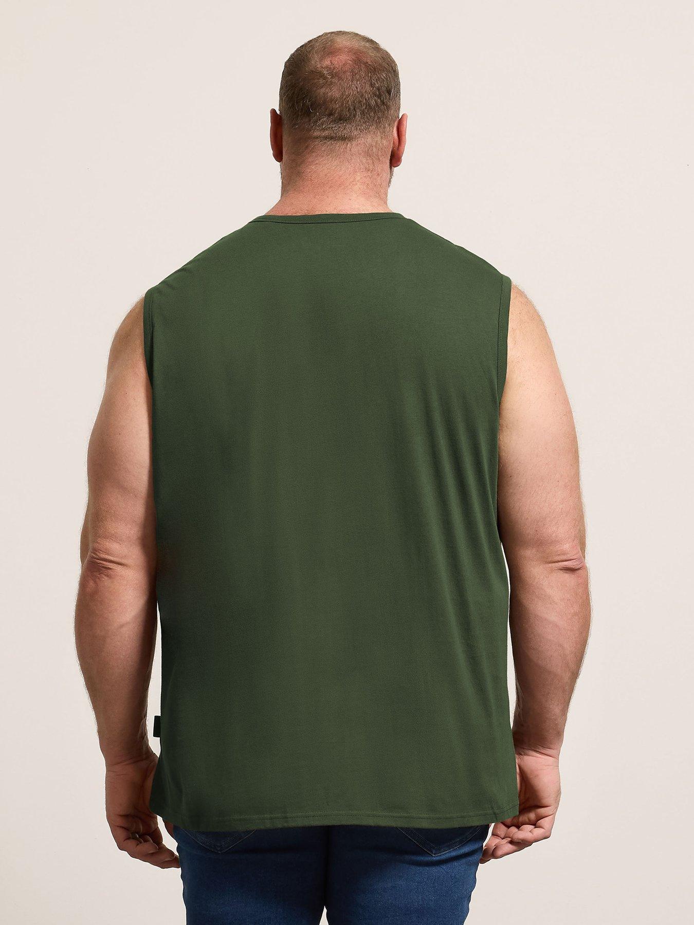 Image 2 of 6 of BadRhino 5 Pack Muscle Vests - Black