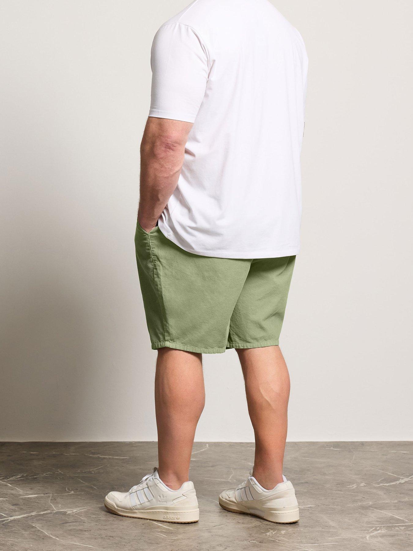  image of badrhino-elasticated-cord-shorts-green