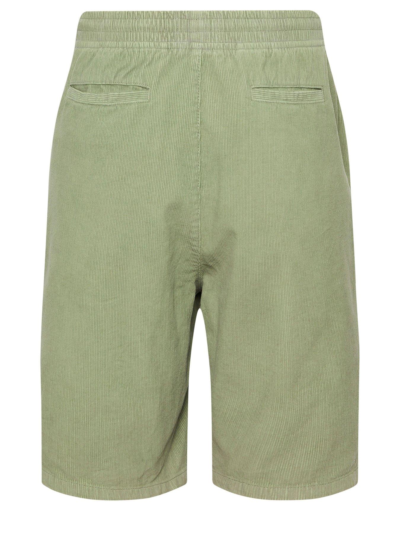  image of badrhino-elasticated-cord-shorts-green