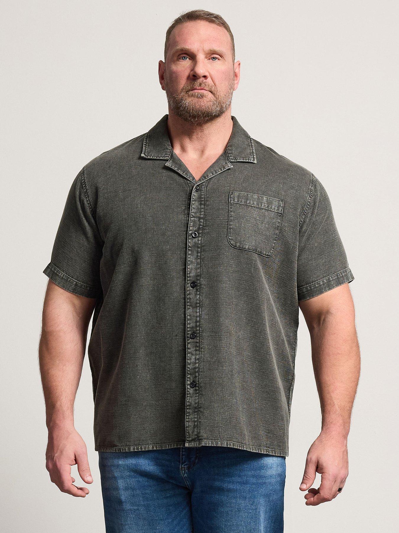badrhino-acid-wash-cotton-short-sleeve-shirt-grey