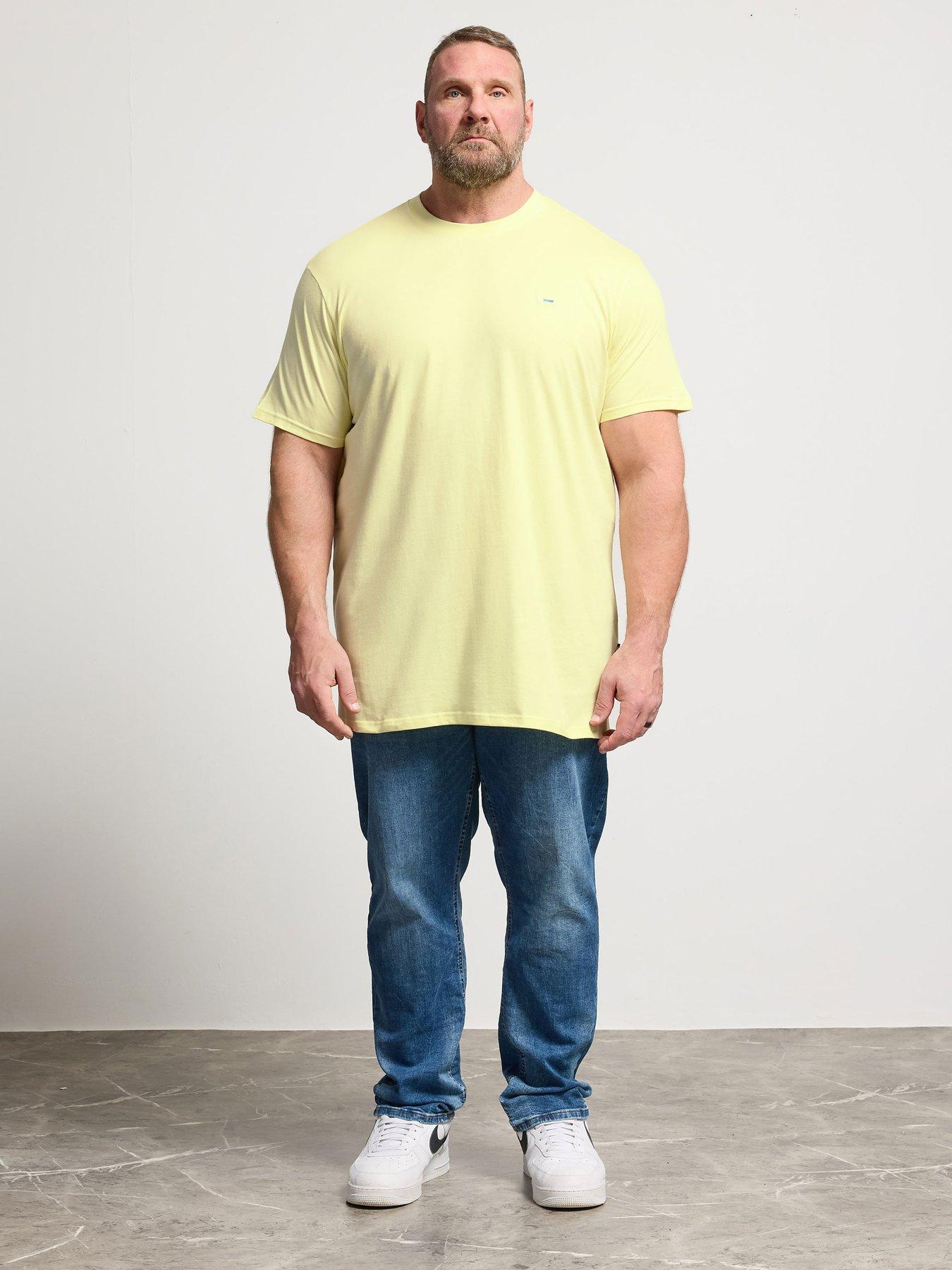  image of badrhino-3-pack-long-t-shirts-yellow