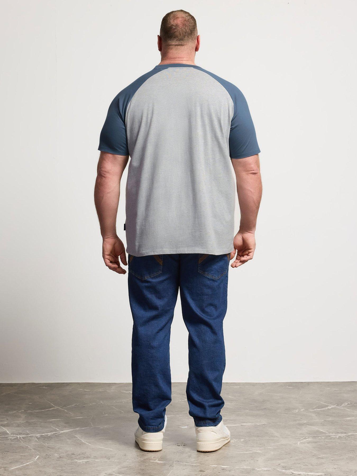Image 2 of 5 of BadRhino Raglan Mirage T-Shirt - Blue