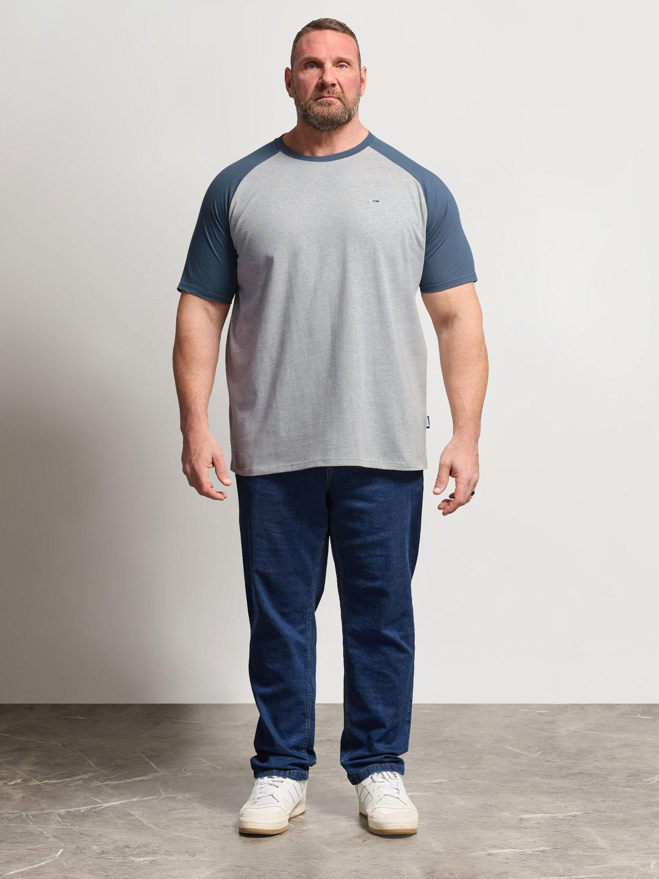 Image 3 of 5 of BadRhino Raglan Mirage T-Shirt - Blue