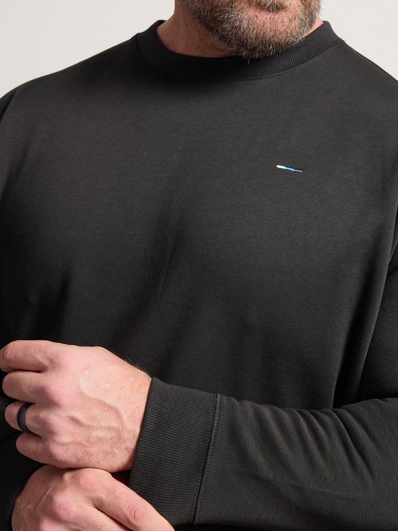  image of badrhino-logo-crew-sweatshirt-black