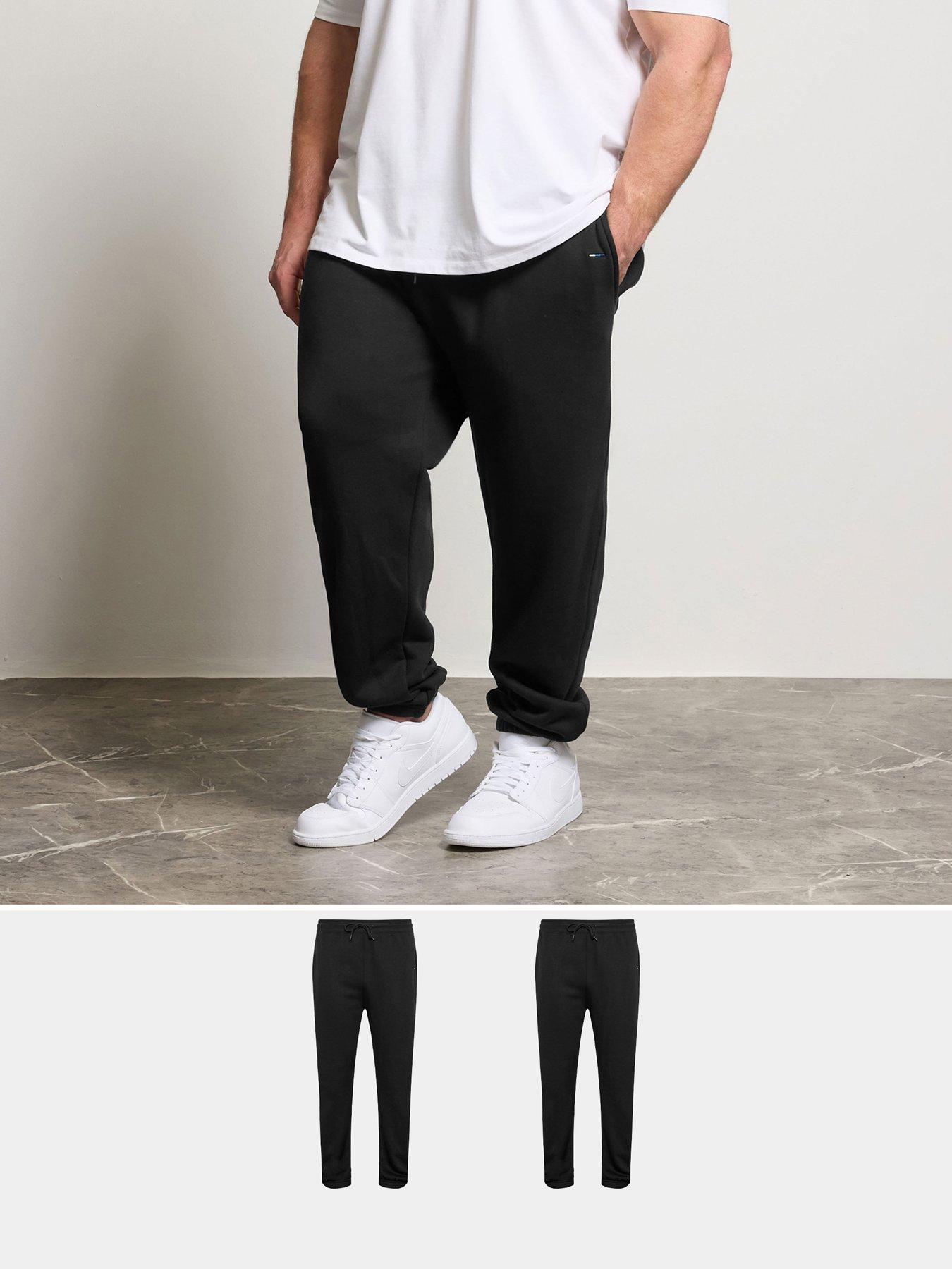 BadRhino 2 Pack Essential Joggers 32" - Black