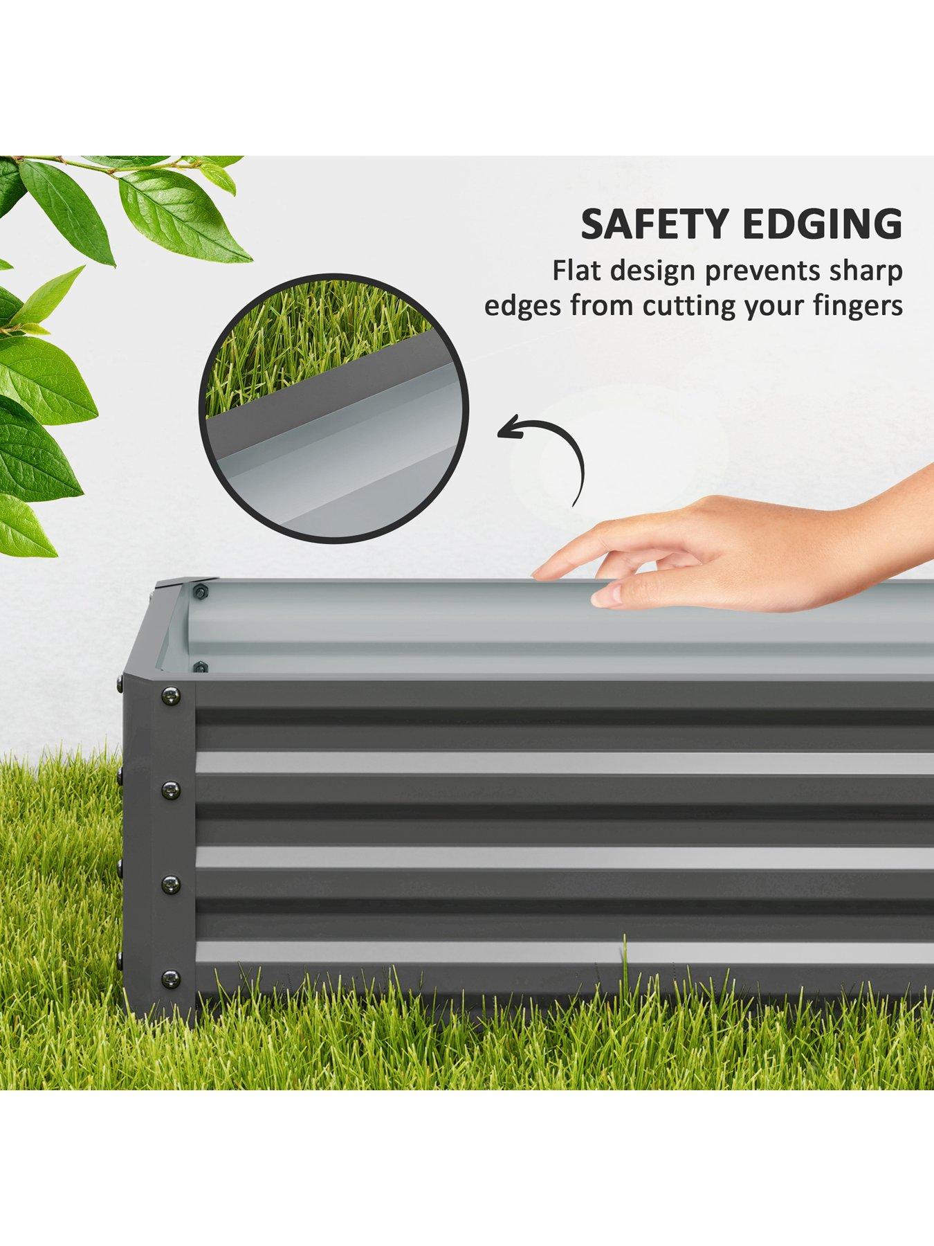 Image 5 of 7 of OutSunny Set Of 2 Garden Beds -&nbsp;L&nbsp;110 x W&nbsp;50 x&nbsp;H&nbsp;30 cm