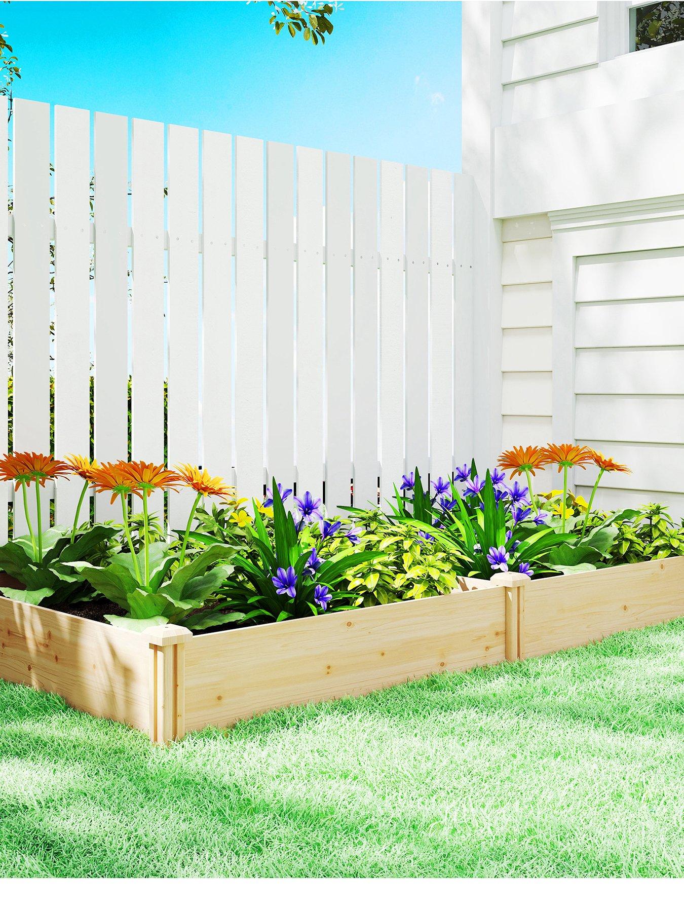 Image 2 of 7 of OutSunny Garden Bed, Flat - W&nbsp;235 x D 121&nbsp;x&nbsp;H&nbsp;26 cm