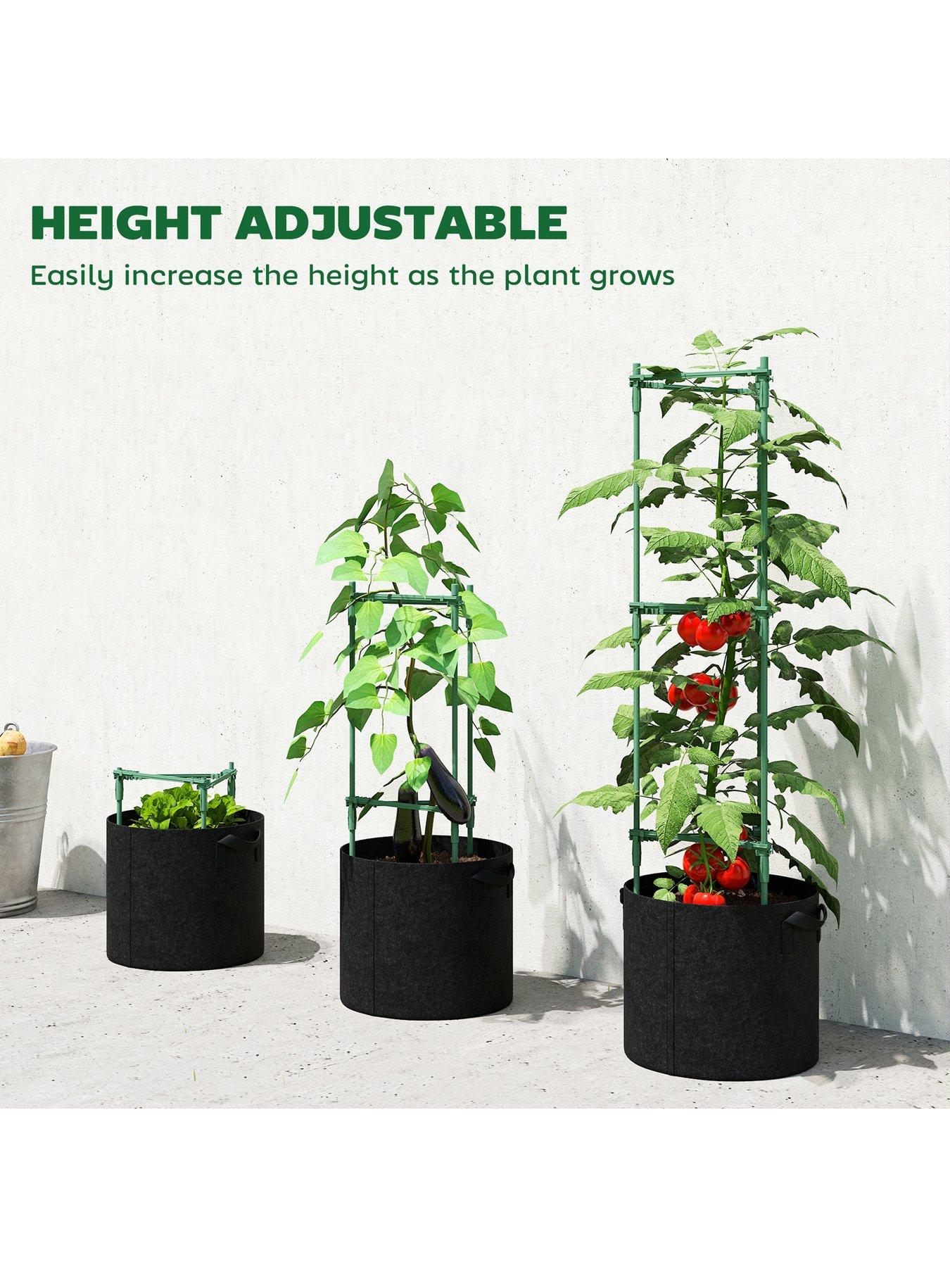 Image 7 of 7 of OutSunny Set Of 3 Planters - L&nbsp;35 x W 35 x&nbsp;H&nbsp;120 cm