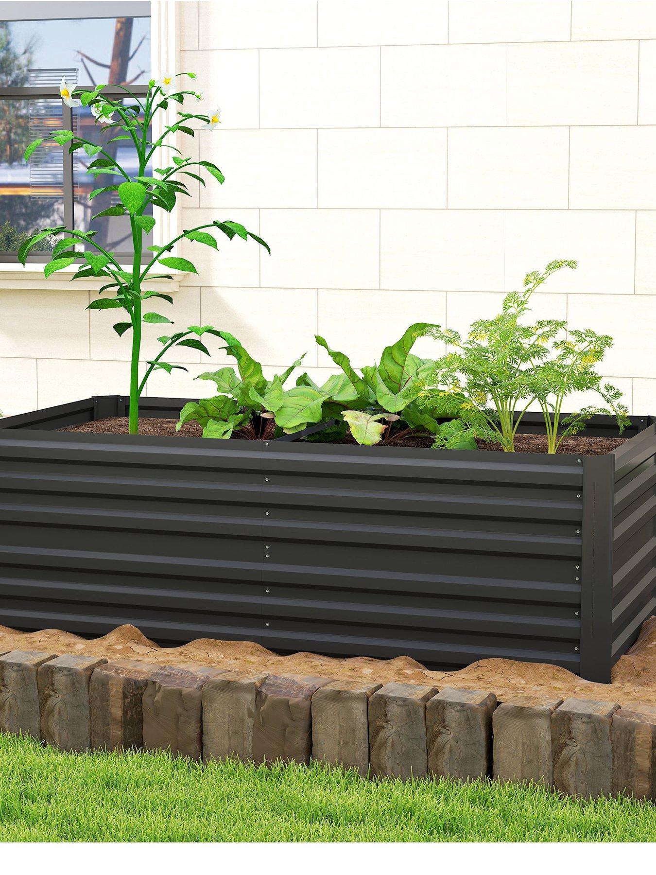 Image 2 of 7 of OutSunny Garden Bed, Tall - L 180 x W 90 x&nbsp;H&nbsp;59 cm