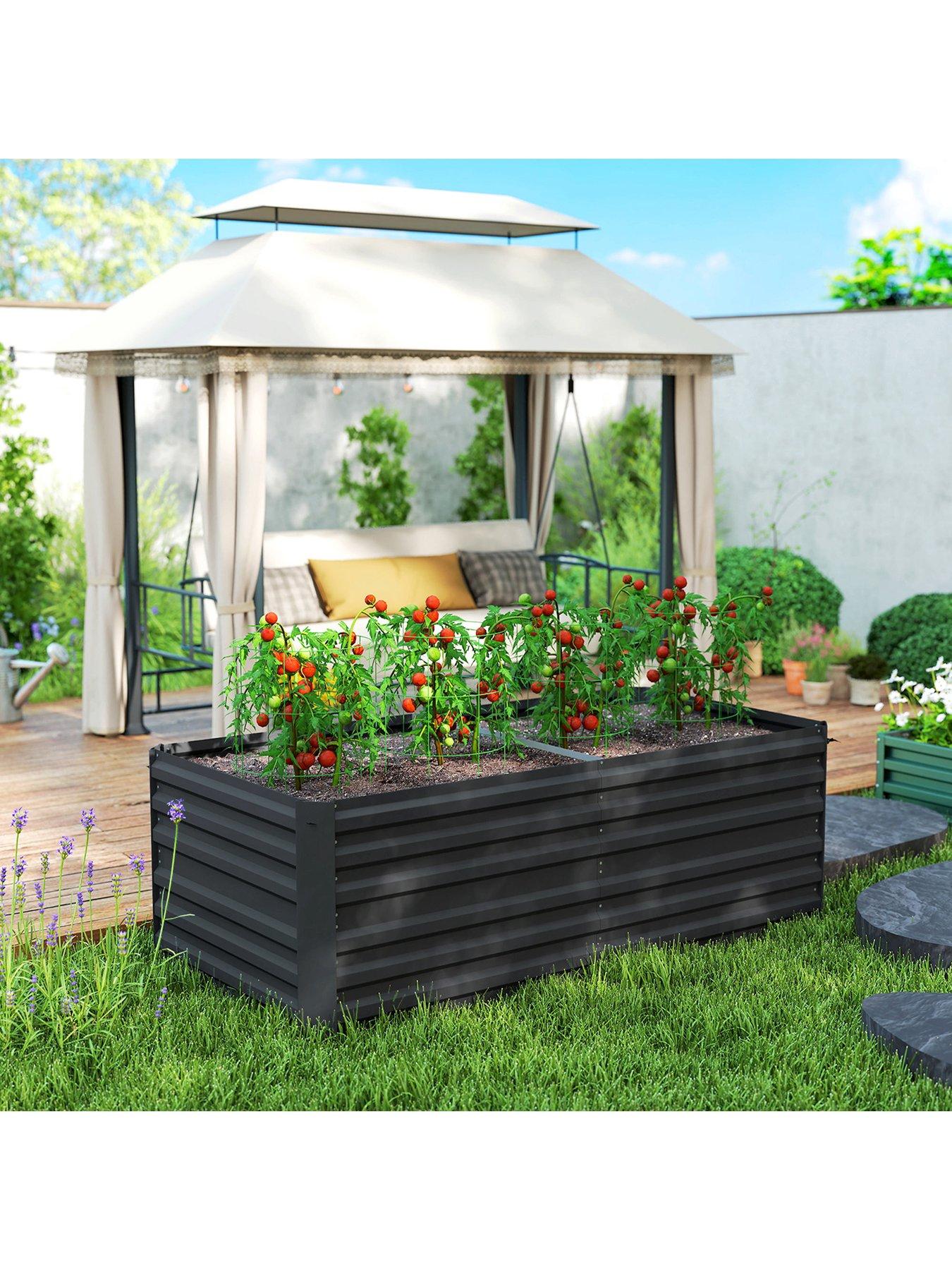 Image 3 of 7 of OutSunny Garden Bed, Tall - L 180 x W 90 x&nbsp;H&nbsp;59 cm