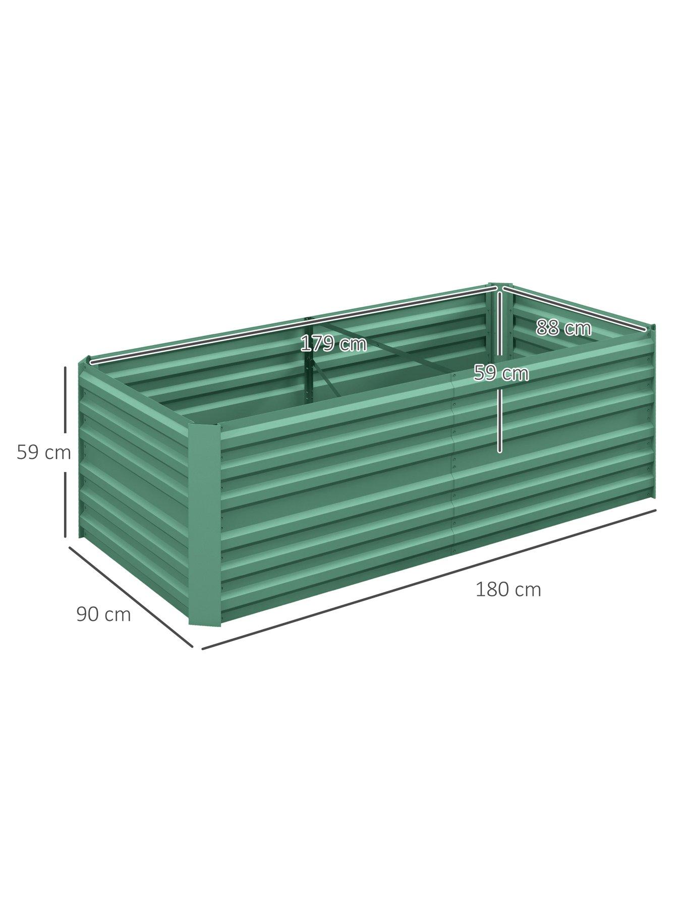 Image 7 of 7 of OutSunny Garden Bed,&nbsp;Extra Long - L&nbsp;180 x W 90 x H&nbsp;59 cm