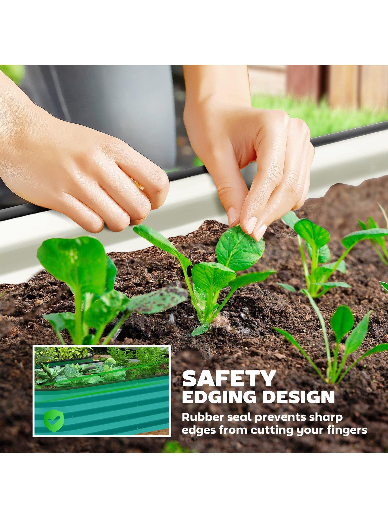 Image 5 of 7 of OutSunny Set Of 2 Garden Beds (W&nbsp;150 x&nbsp;D 60 x&nbsp;H&nbsp;30 cm) - Green