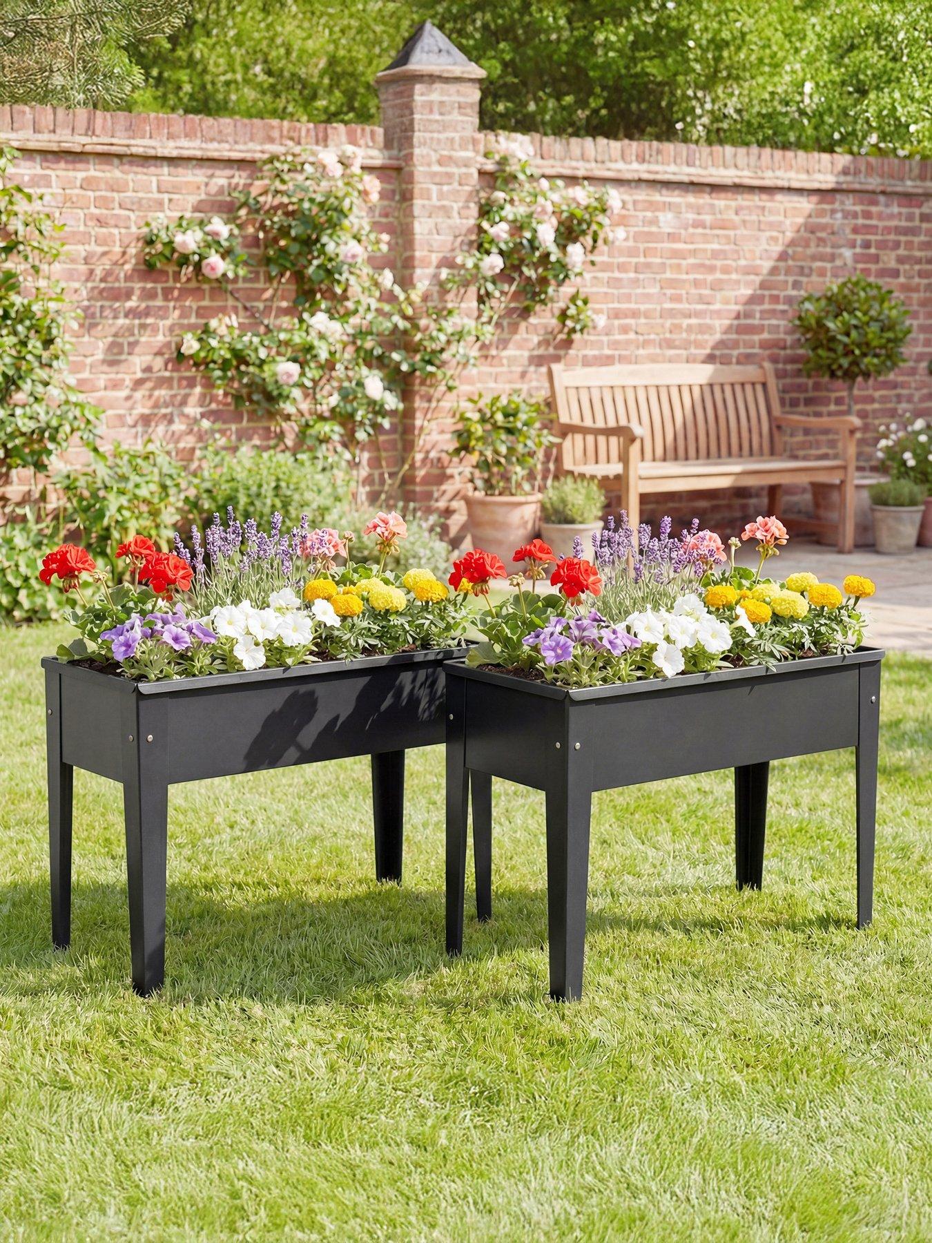OutSunny Raised Garden Bed - L 60 x W 27 x H 45 cm