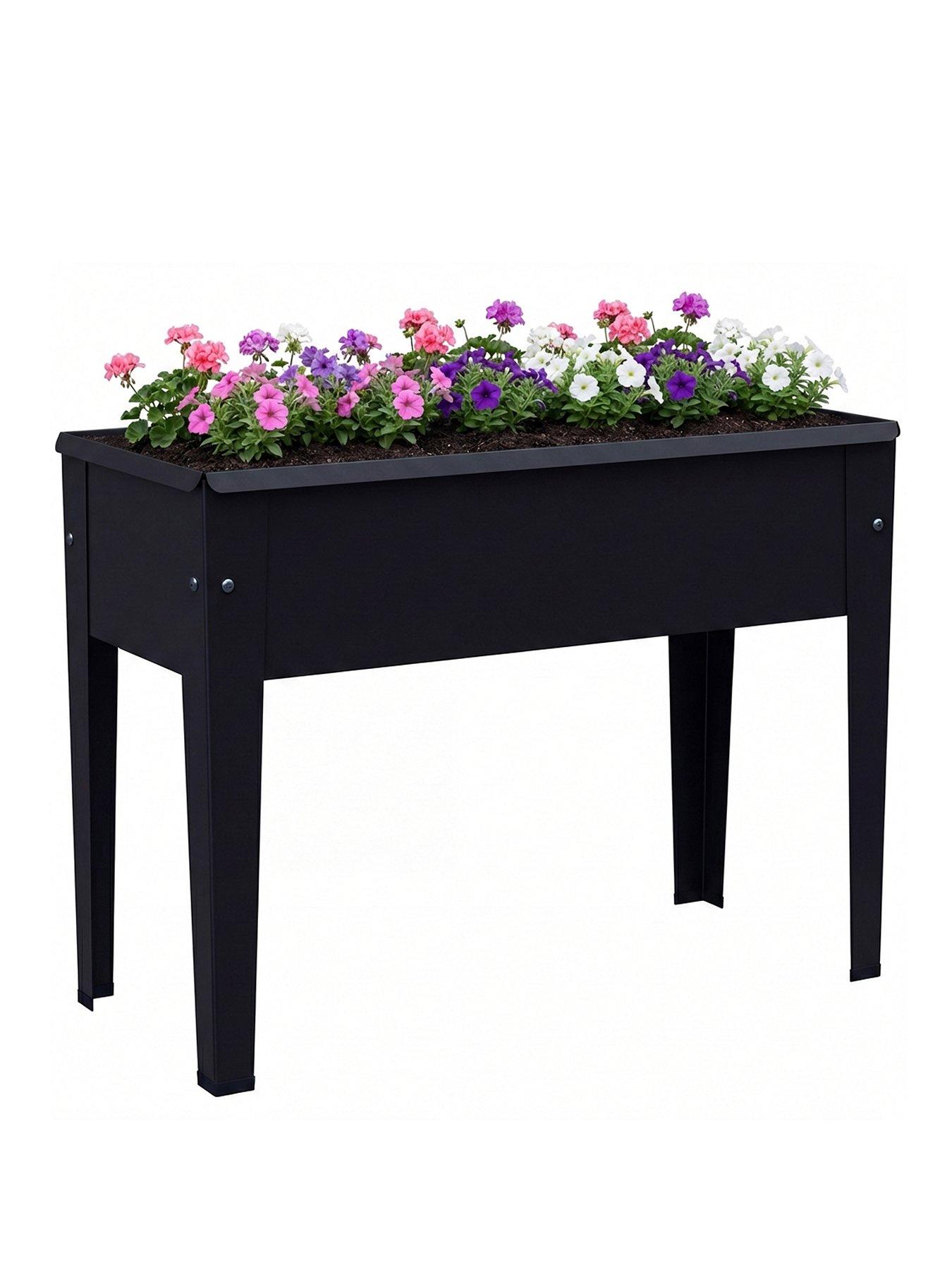 Image 2 of 7 of OutSunny Raised Garden Bed -&nbsp;L&nbsp;60&nbsp;x W&nbsp;27&nbsp;x H&nbsp;45 cm