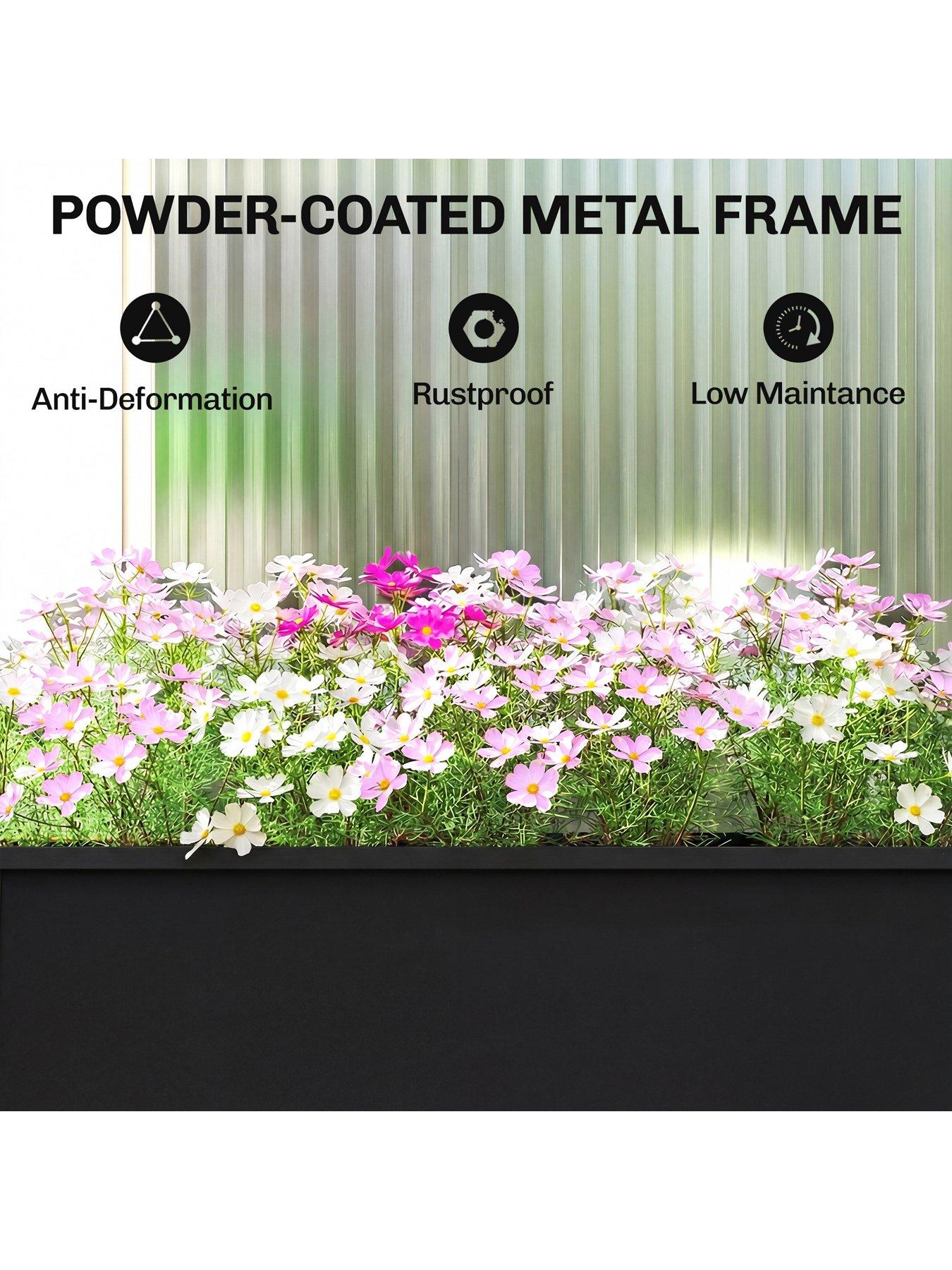 Image 6 of 7 of OutSunny Raised Garden Bed -&nbsp;L&nbsp;60&nbsp;x W&nbsp;27&nbsp;x H&nbsp;45 cm