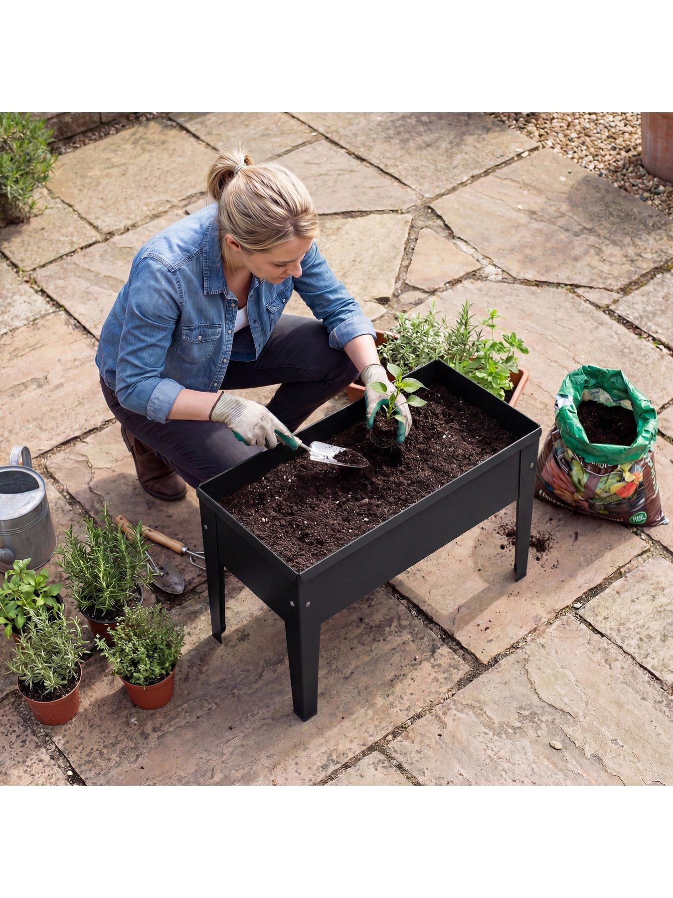Image 7 of 7 of OutSunny Raised Garden Bed -&nbsp;L&nbsp;60&nbsp;x W&nbsp;27&nbsp;x H&nbsp;45 cm
