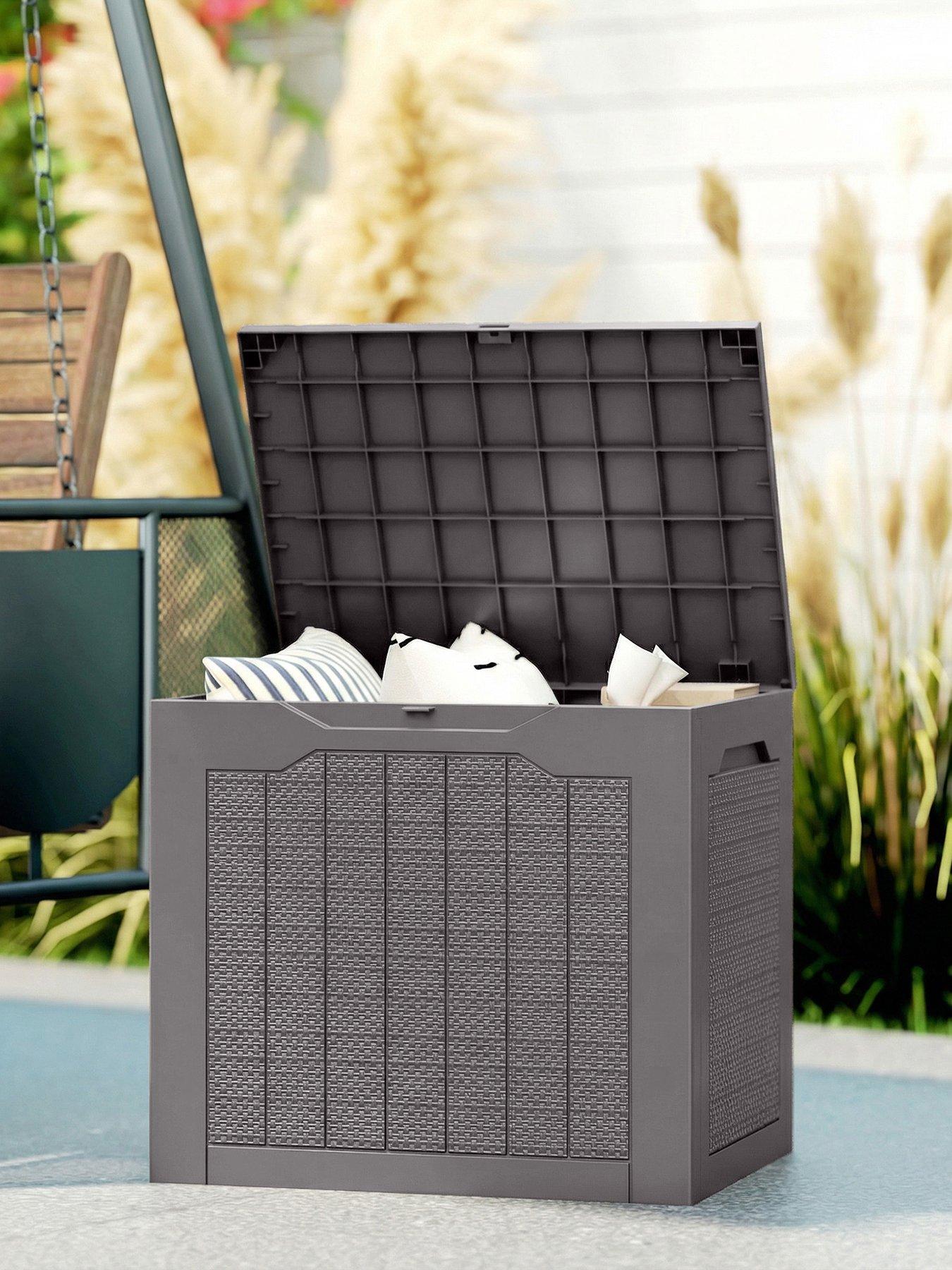 OutSunny Outdoor Storage Box 56L x 41W x 50H cm brown