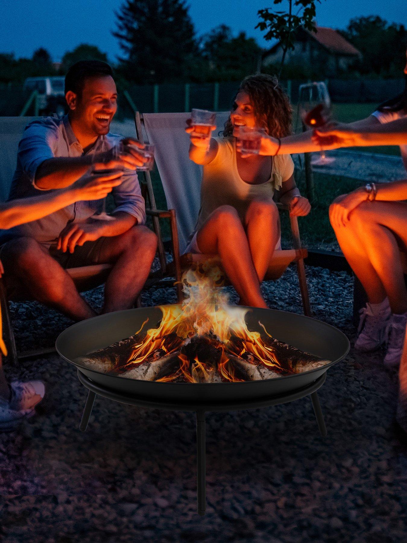 OutSunny Fire Pit 47L x 47W x 21H cm