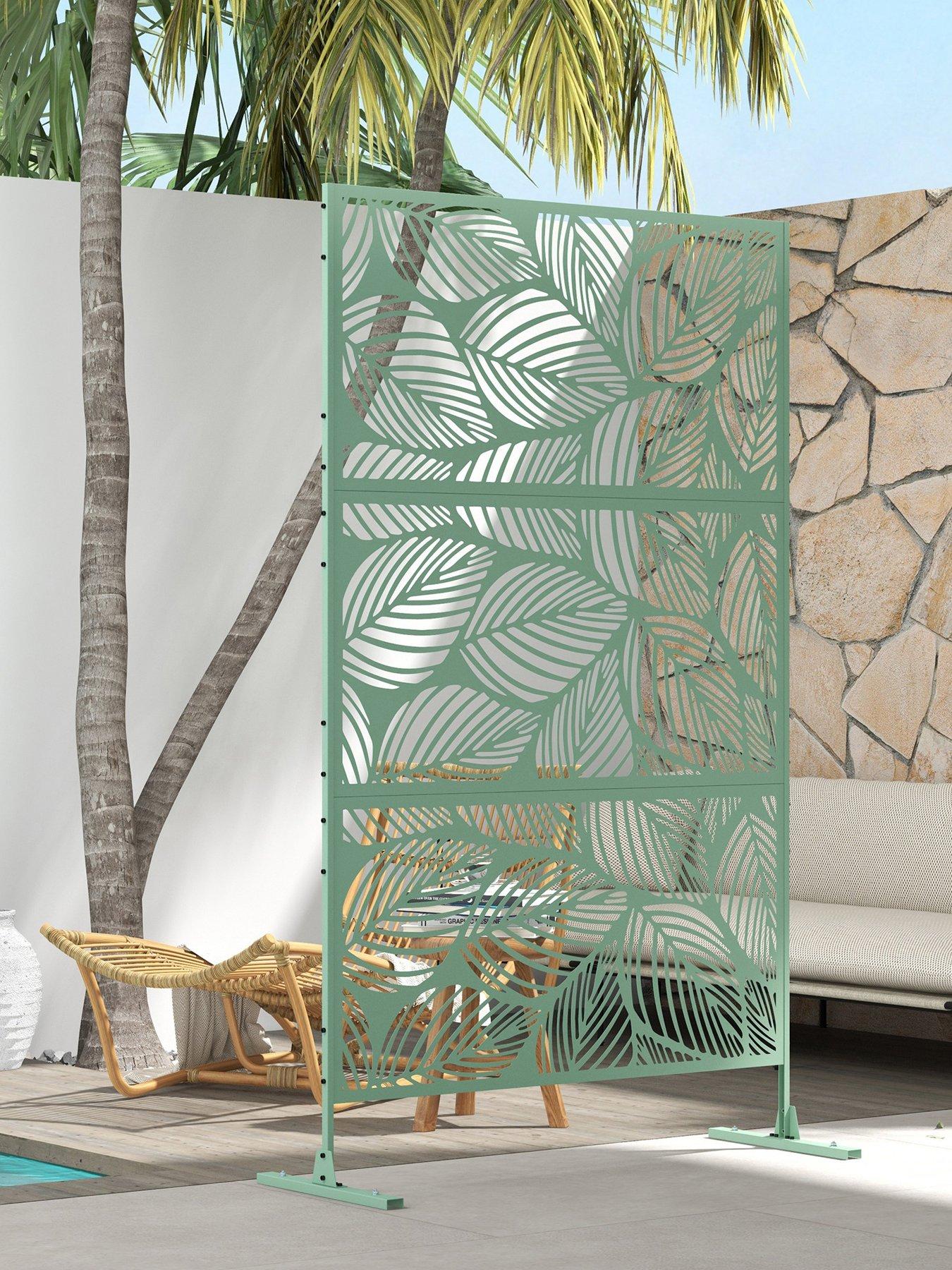 OutSunny Outdoor Privacy Screen 122W x 45D x 198H cm