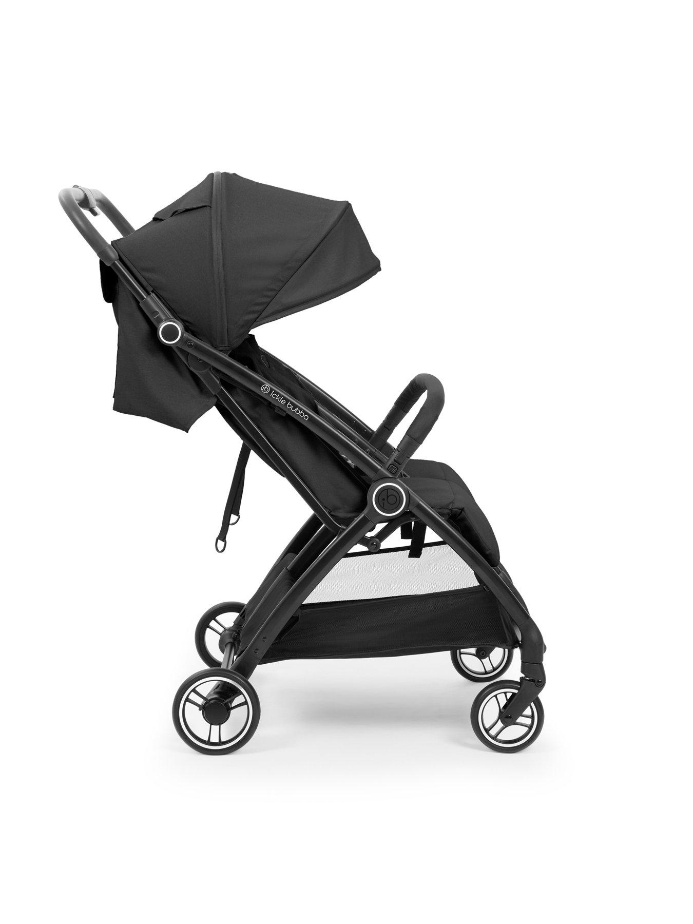 Image 4 of 8 of Ickle Bubba Aries Double Max Autofold Stroller - Graphite Grey
