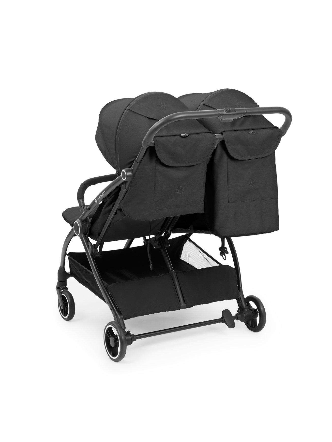 Image 7 of 8 of Ickle Bubba Aries Double Max Autofold Stroller - Graphite Grey