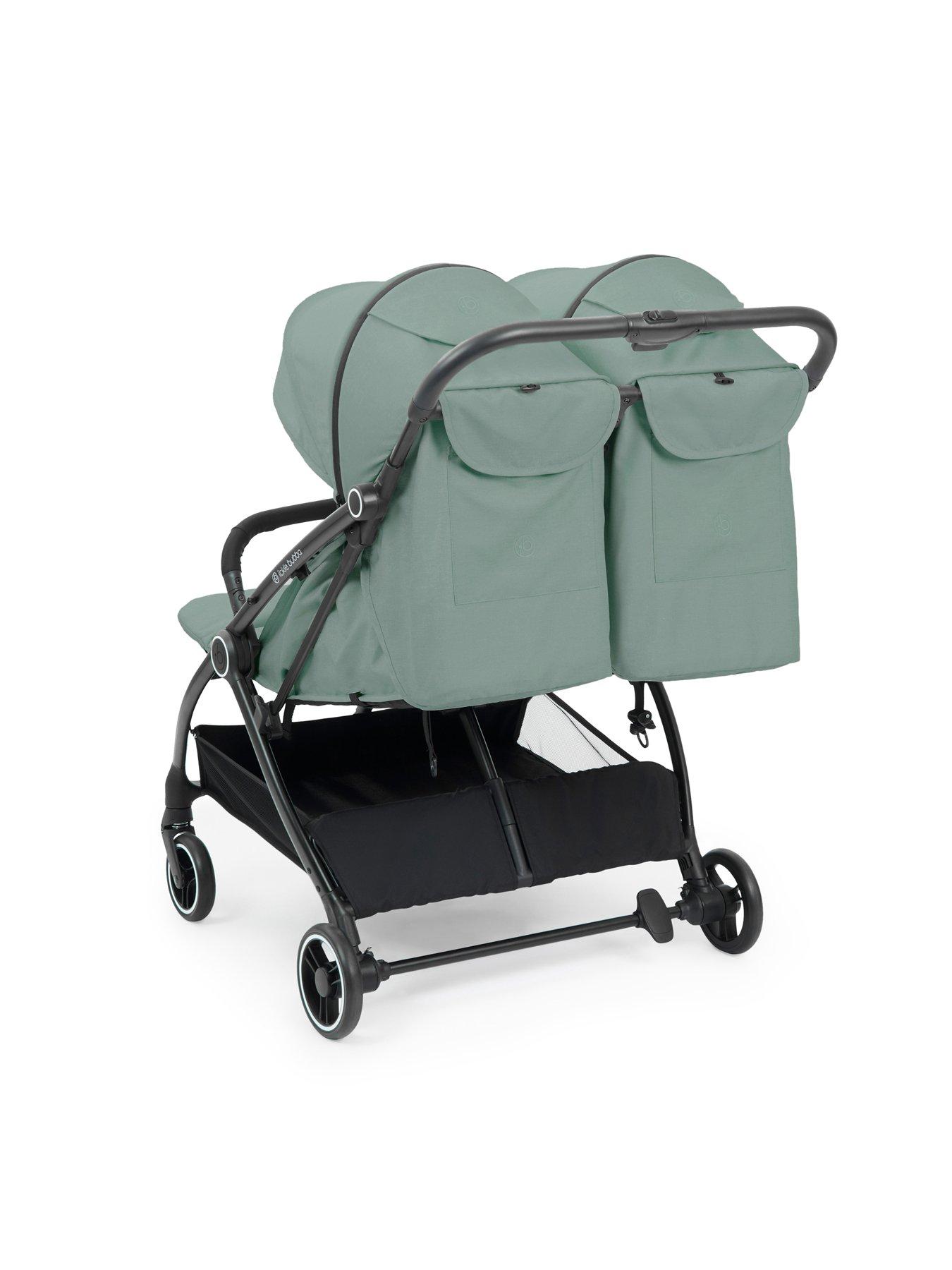  image of ickle-bubba-aries-double-max-autofold-stroller-sage-green