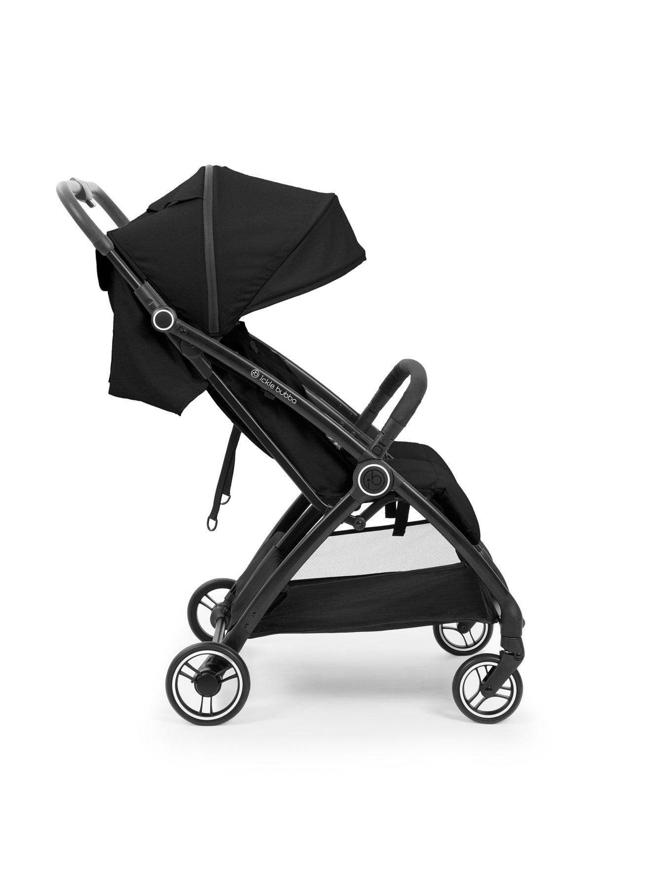 image of ickle-bubba-aries-double-prime-autofold-stroller-black
