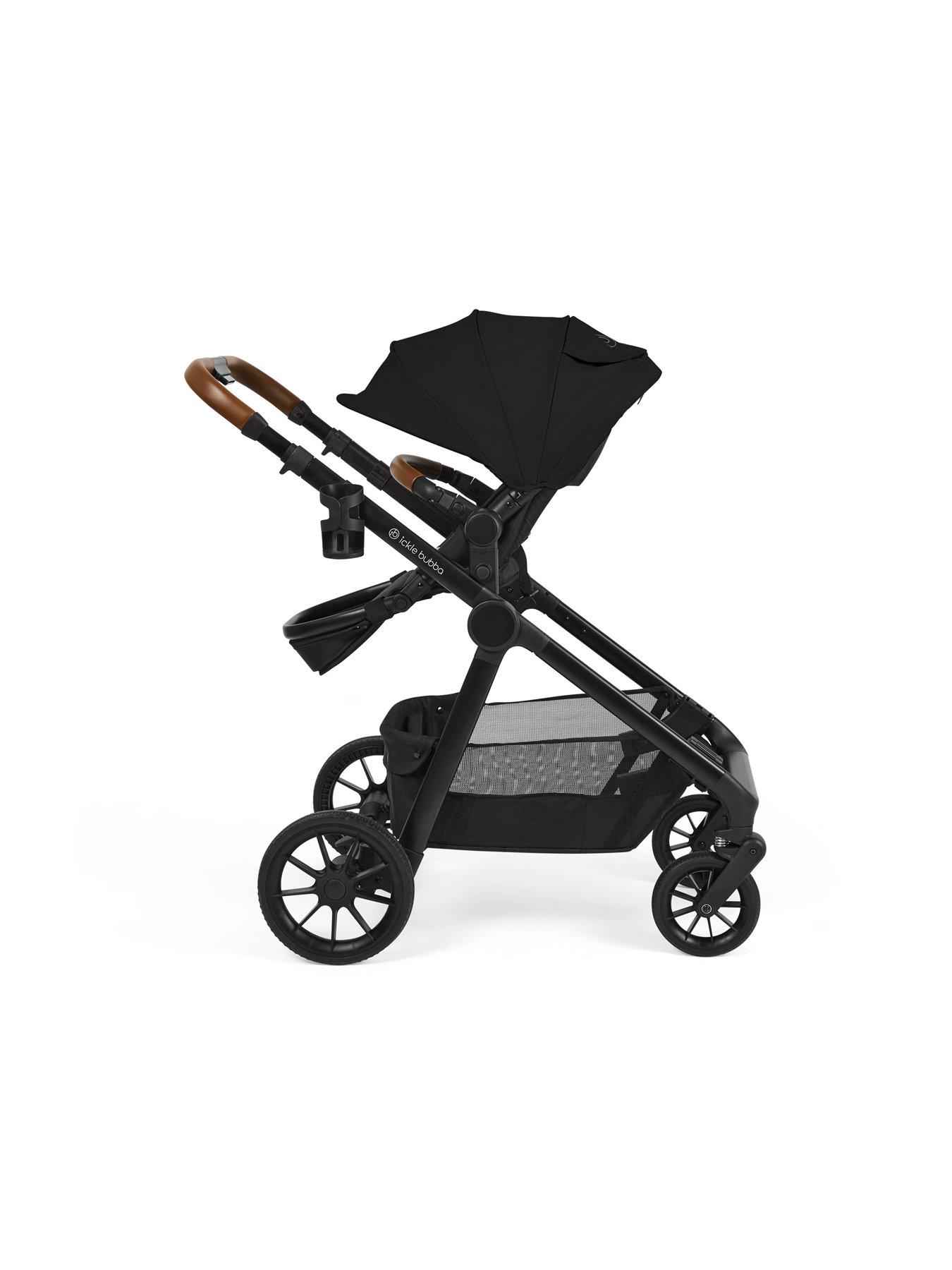 Image 4 of 8 of Ickle Bubba VIRGO GROWING FAMILY 14 PIECE TRAVEL SYSTEM WITH I-SIZE CIRRUS CAR SEAT &amp; ISOFIX BASE - Black / Black / Tan