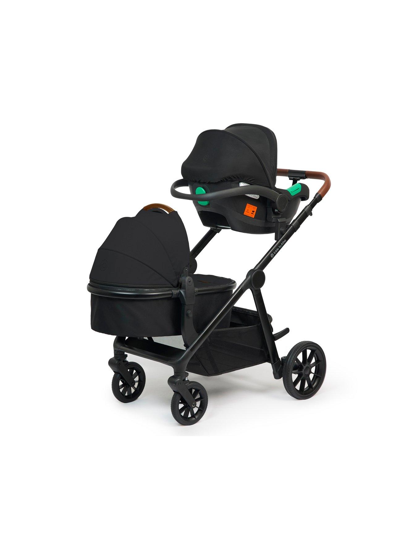 Image 6 of 8 of Ickle Bubba VIRGO GROWING FAMILY 14 PIECE TRAVEL SYSTEM WITH I-SIZE CIRRUS CAR SEAT &amp; ISOFIX BASE - Black / Black / Tan