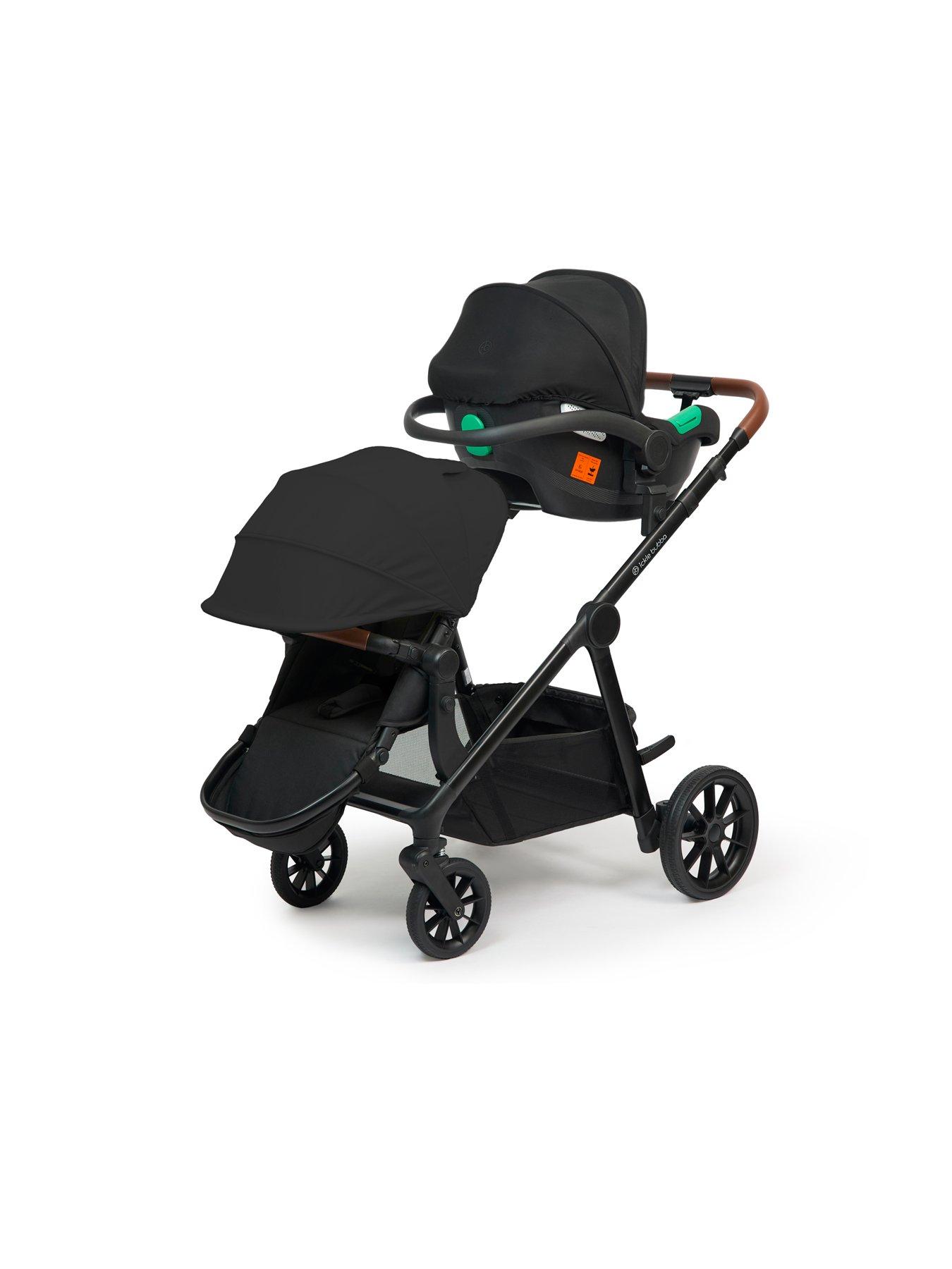 Image 7 of 8 of Ickle Bubba VIRGO GROWING FAMILY 14 PIECE TRAVEL SYSTEM WITH I-SIZE CIRRUS CAR SEAT &amp; ISOFIX BASE - Black / Black / Tan