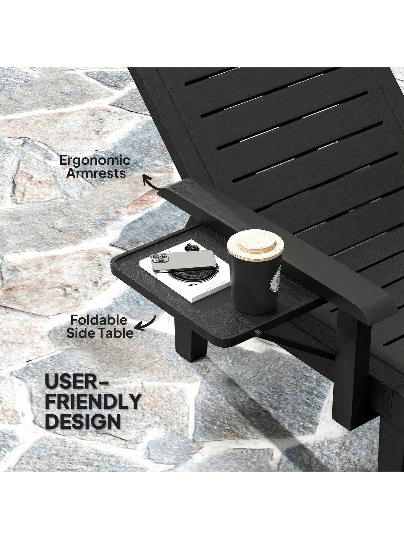  image of outsunny-set-2-sun-lounger--brown