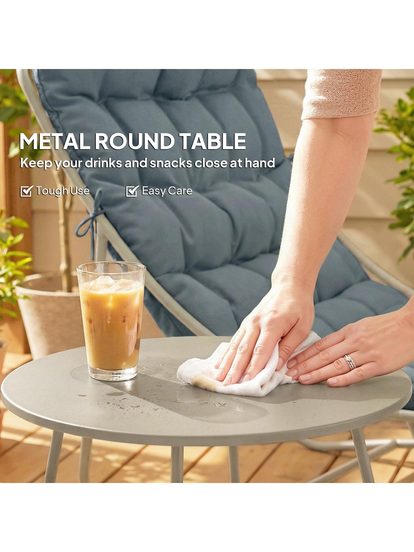 Image 7 of 7 of OutSunny Outdoor Bistro Set With Cushions