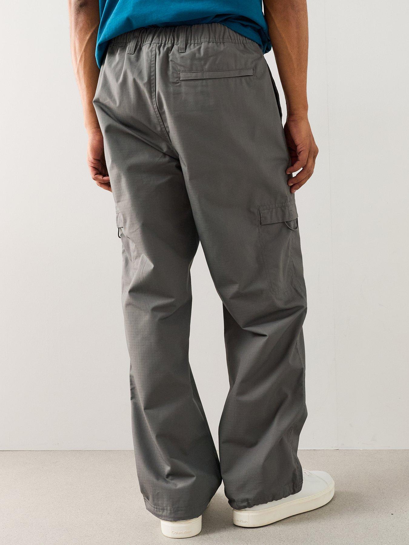 Image 2 of 7 of The Very Collection Straight Leg Cargo Ripstop Trousers - Grey