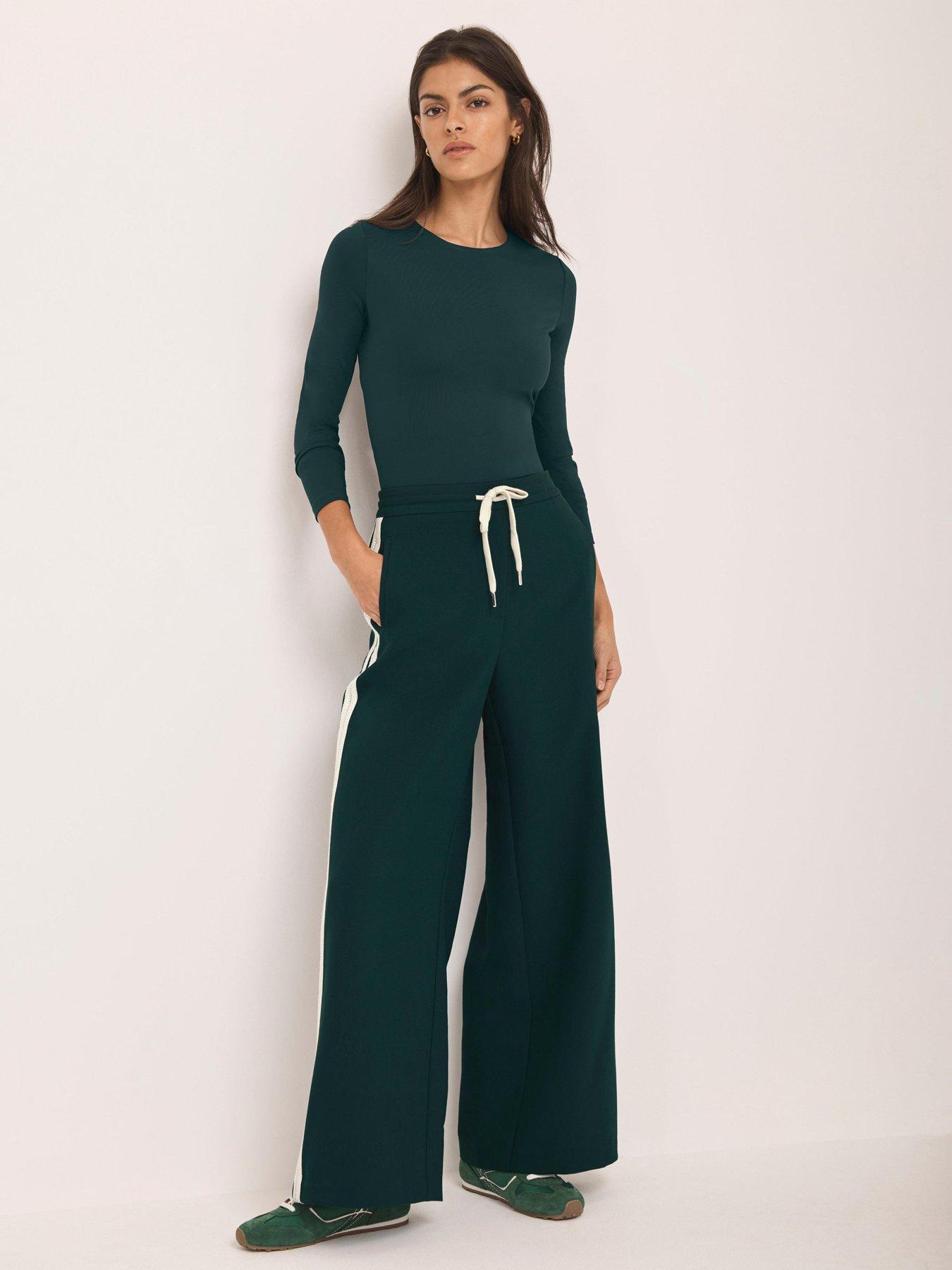 Image 2 of 4 of Mint Velvet Layering Crew Neck Top - Green