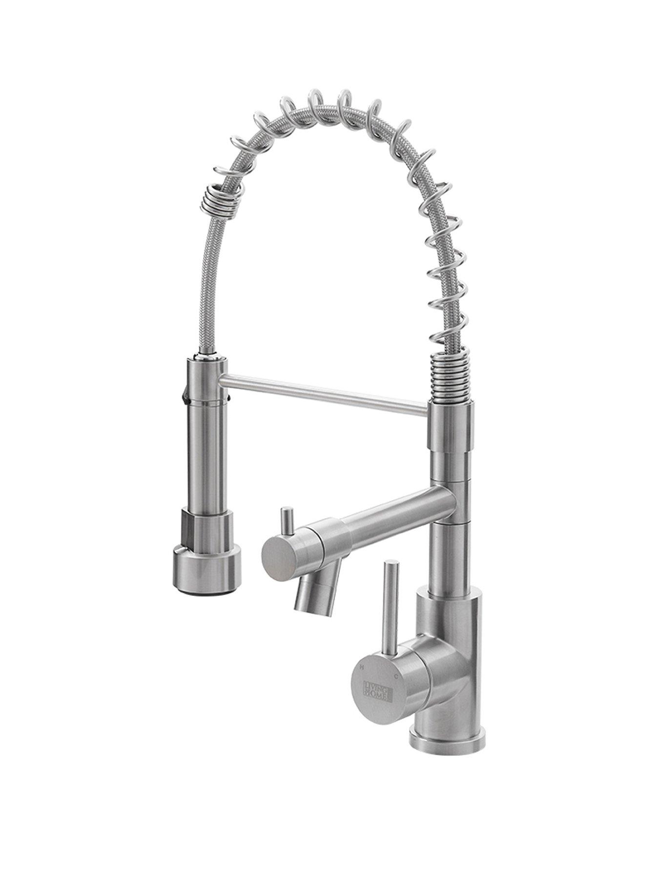 Image 2 of 7 of Living and Home Kitchen Faucet With Pull Down Spring Spout