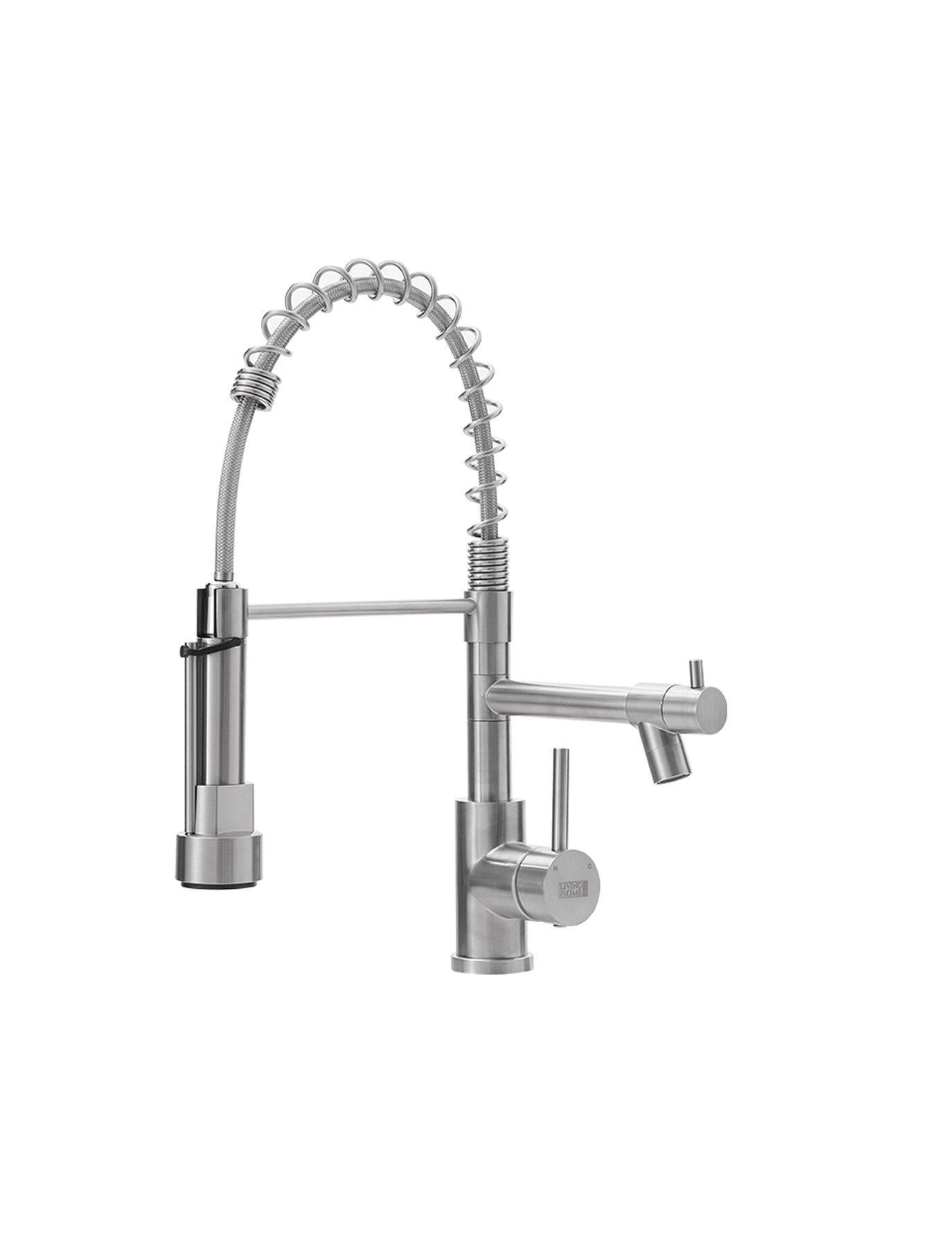 Image 3 of 7 of Living and Home Kitchen Faucet With Pull Down Spring Spout