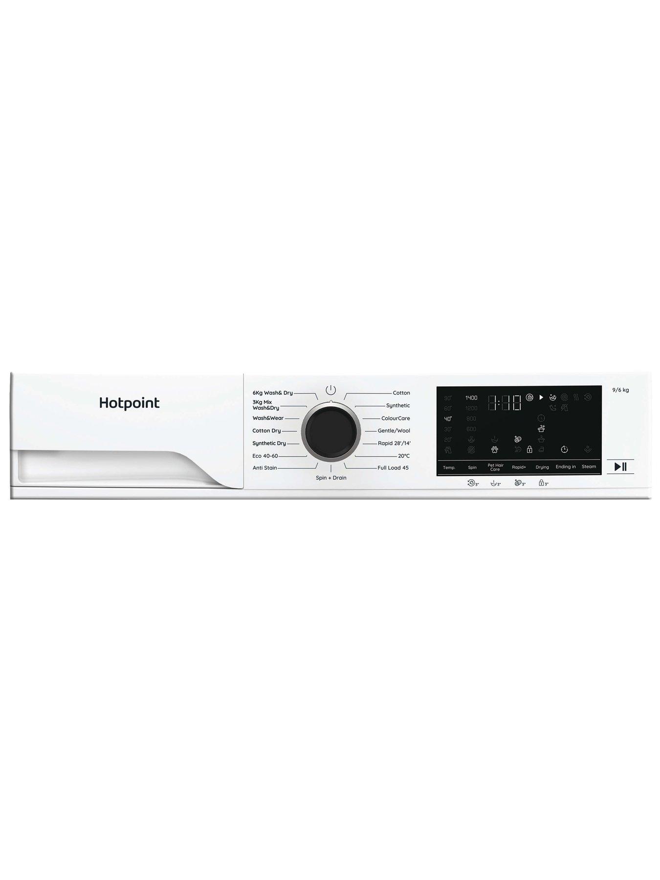 Image 4 of 7 of Hotpoint AntiStain HBD 9681 ANTI STAIN UK 9kg Wash/ 6kg Dry Washer Dryer - White