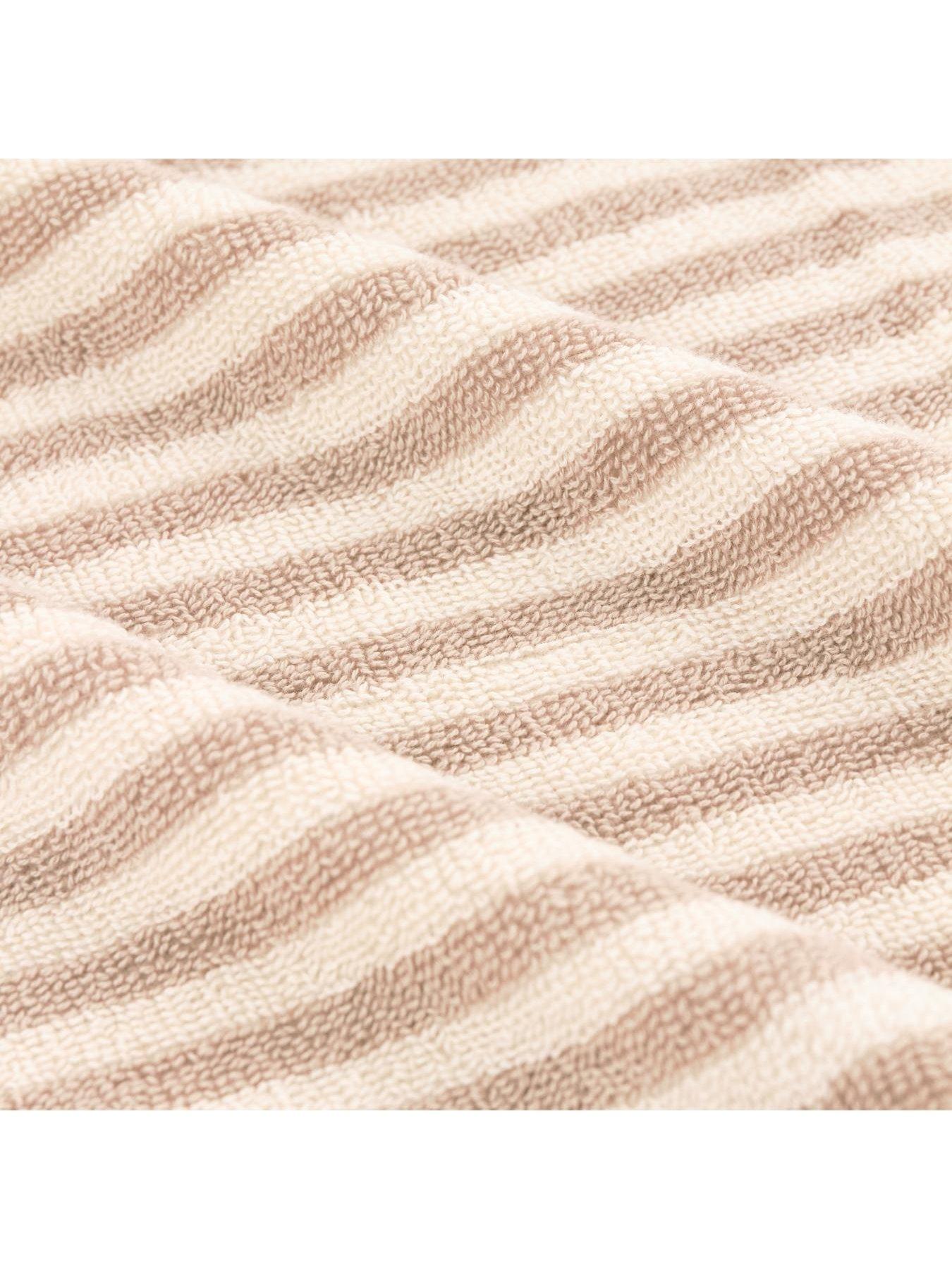  image of yard-hebden-stripe-towel-collection-natural