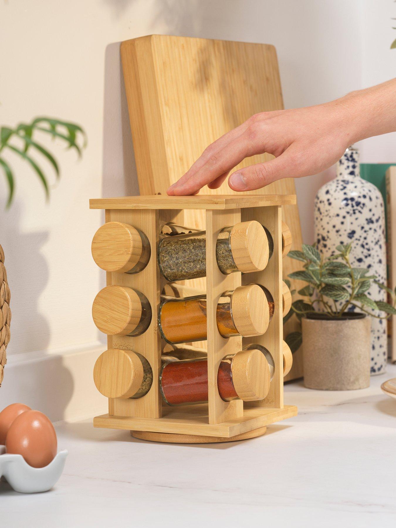 Image 3 of 7 of Salter Bamboo 12 Jar Spice Rack