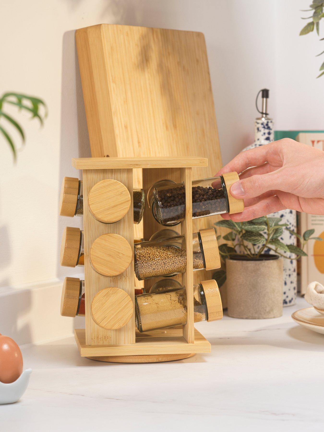 Image 4 of 7 of Salter Bamboo 12 Jar Spice Rack