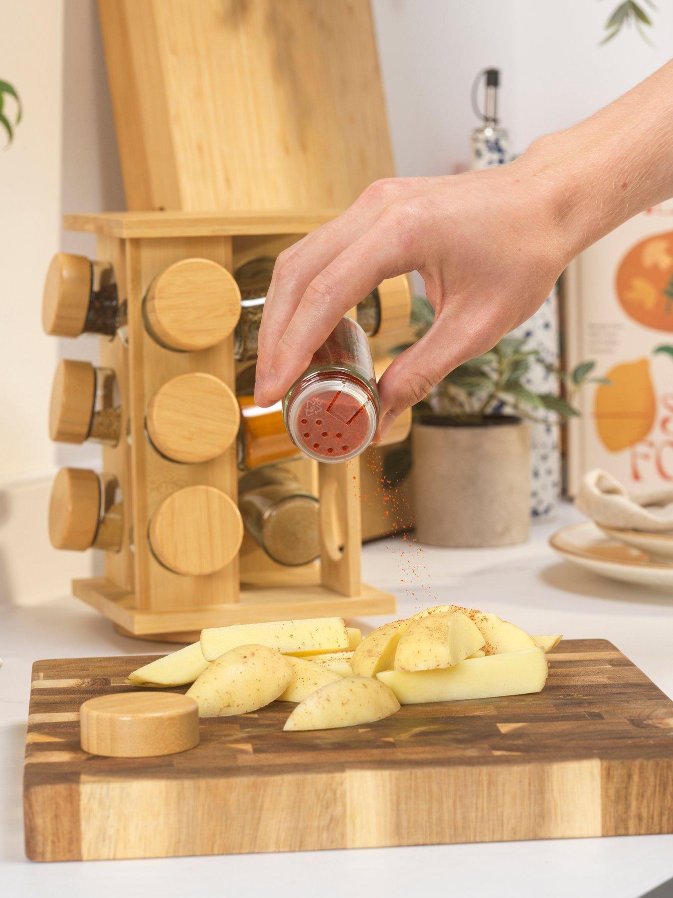 Image 5 of 7 of Salter Bamboo 12 Jar Spice Rack