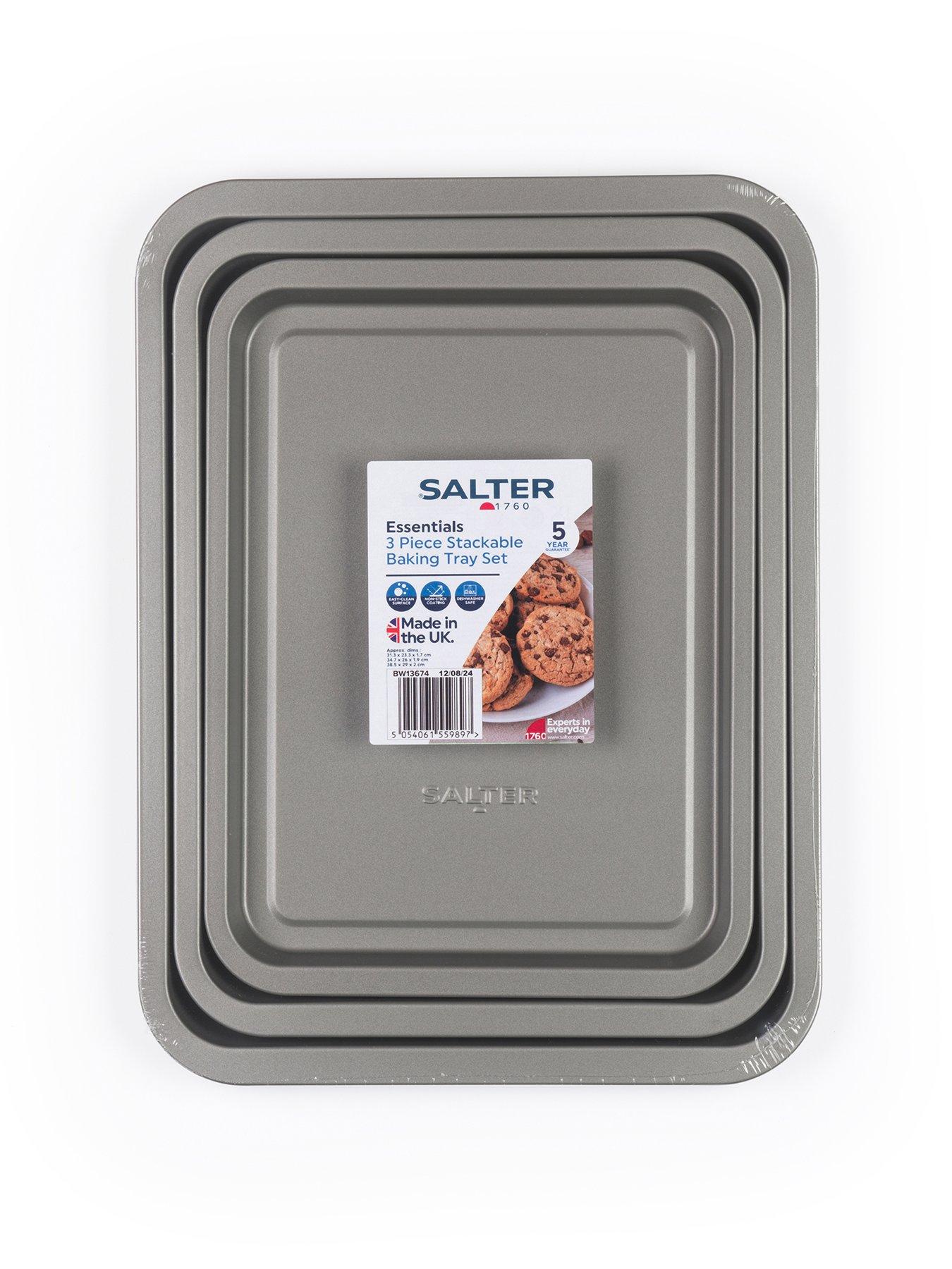 Image 2 of 7 of Salter Essentials 3pc Baking Tray Set