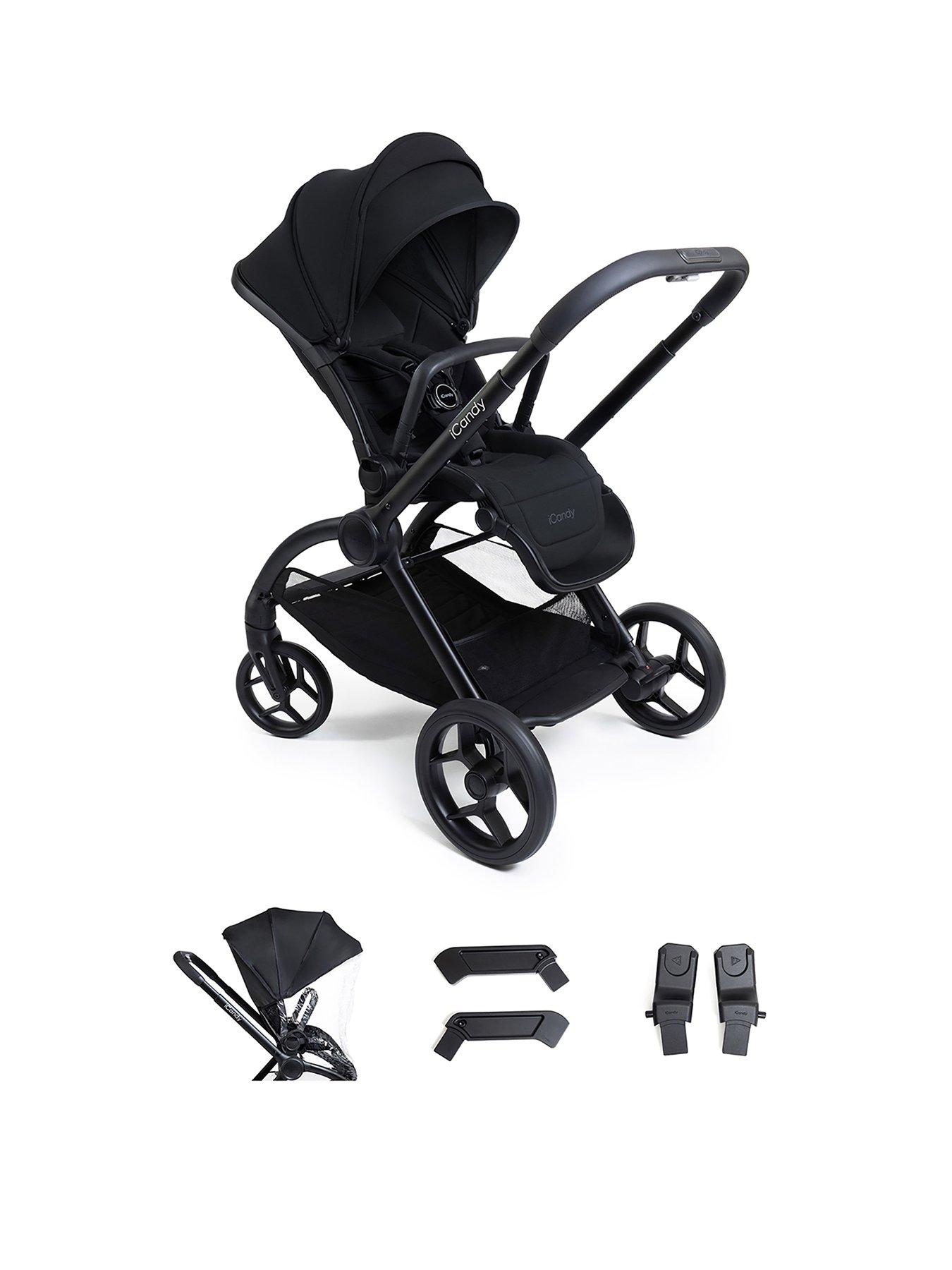 front image of icandy-core-2-stroller-black