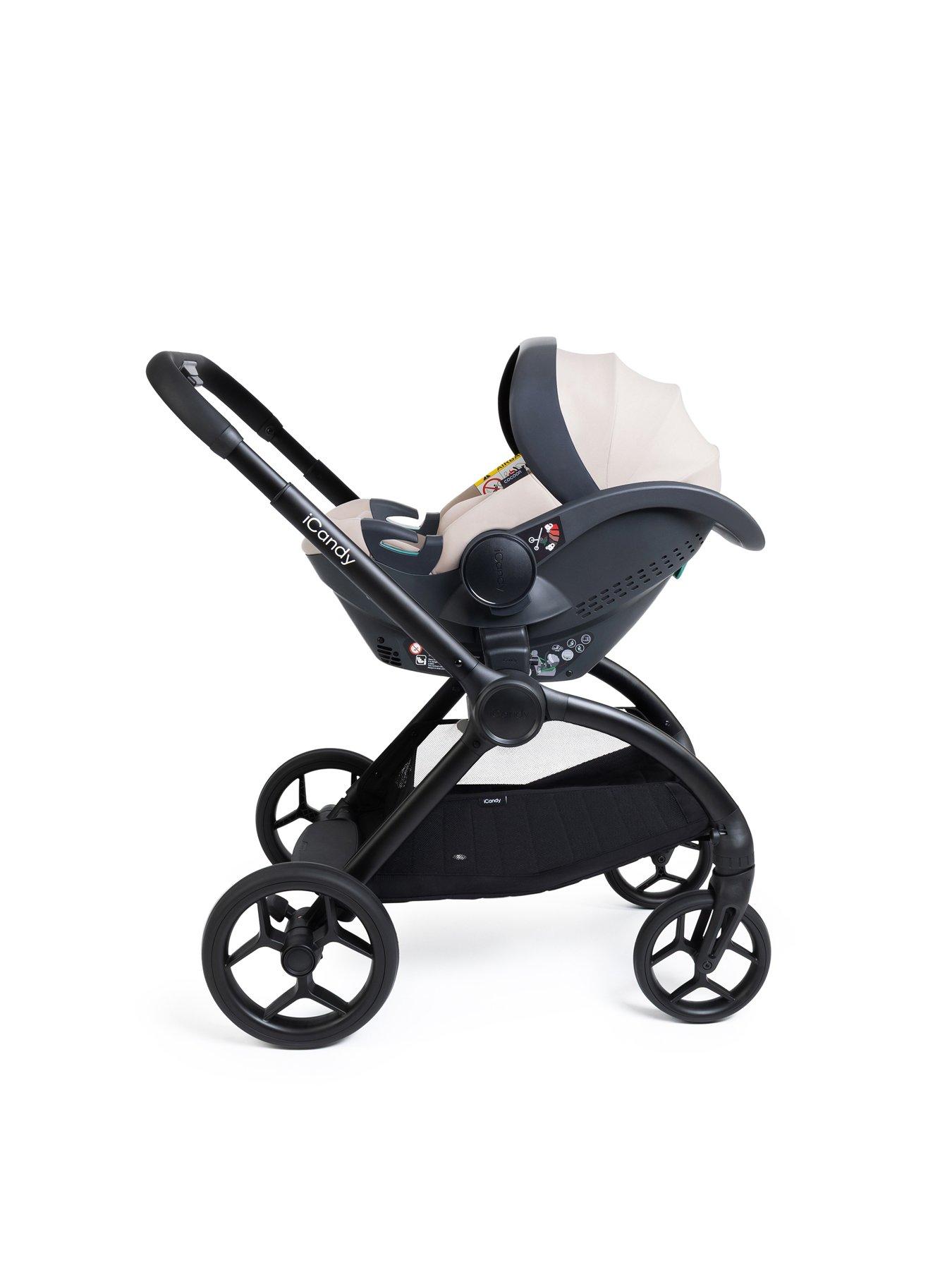 Image 2 of 8 of iCandy Core 2 Travel Bundle with Cocoon Car Seat - Sandstone