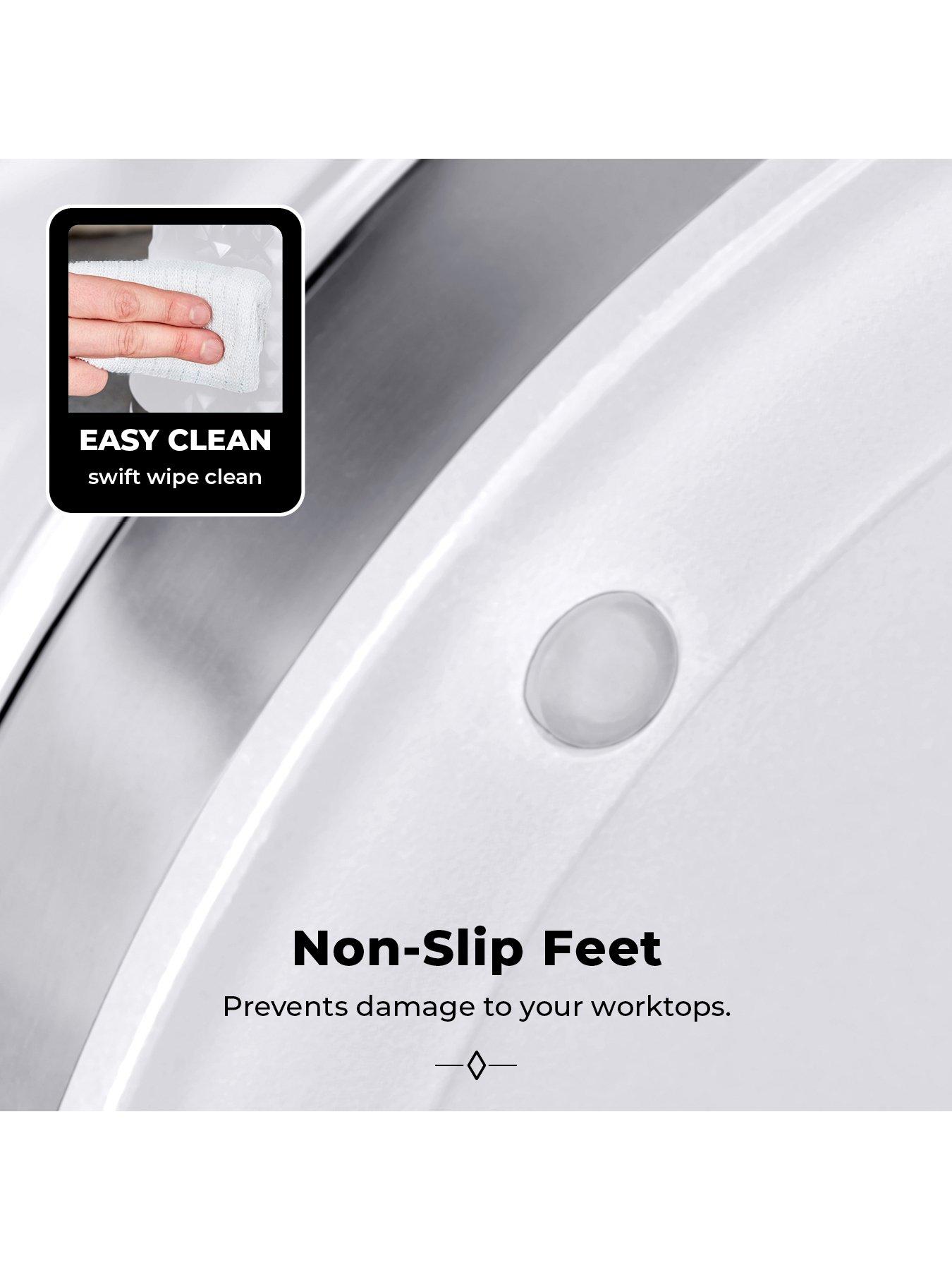  image of tower-solitaire-4-piece-bread-bin-and-canister-set-white